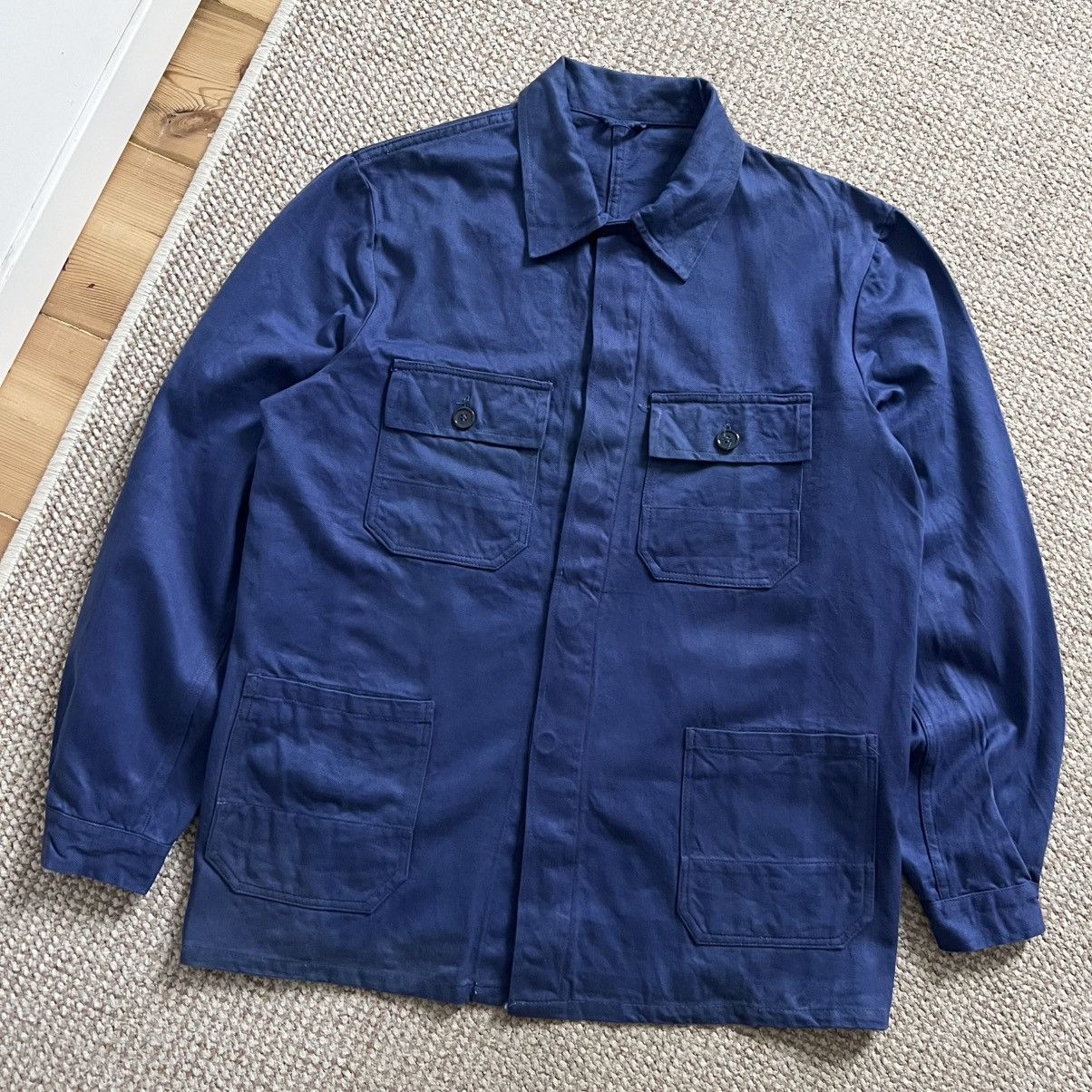 Vintage French utility vintage works jacket Size US L / EU 52-54 / 3 - 1 Thumbnail