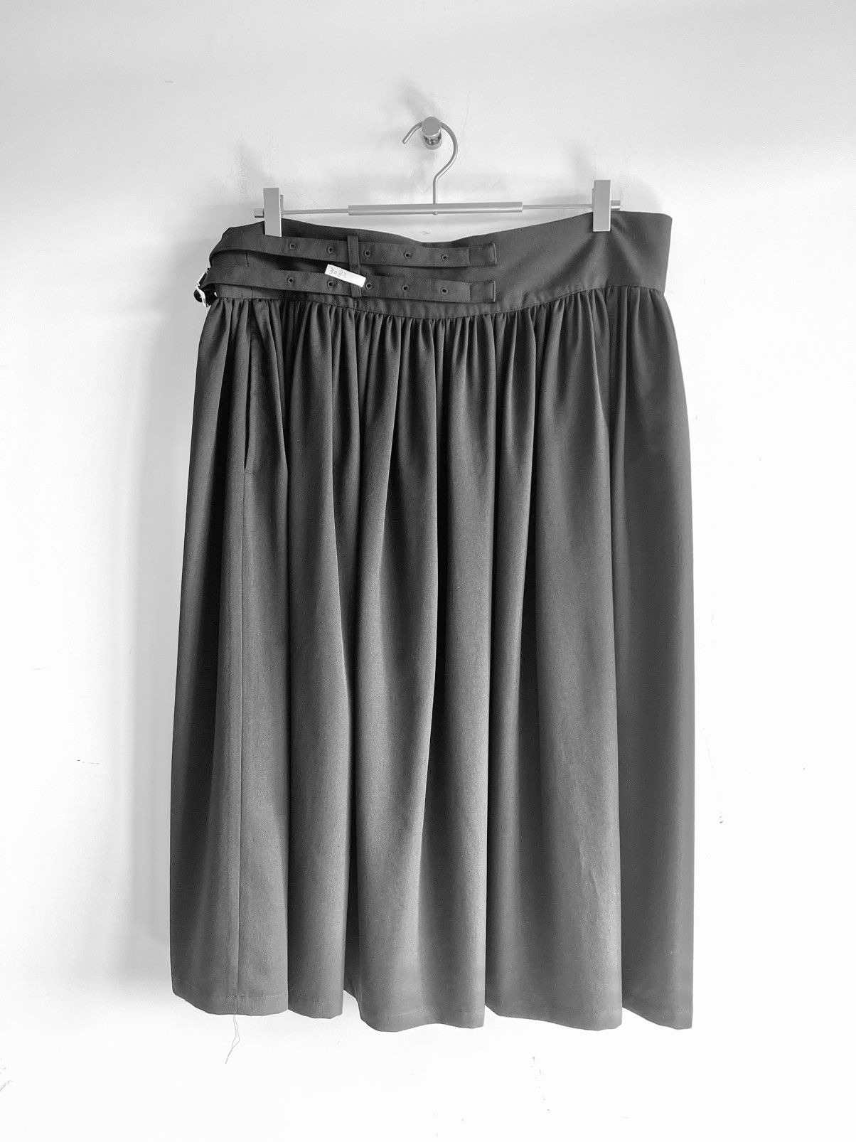 Limi Feu LIMI feu Yohji Yamamoto - W/Gabardine Long Gathered Skirt Size 29" - 1 Thumbnail