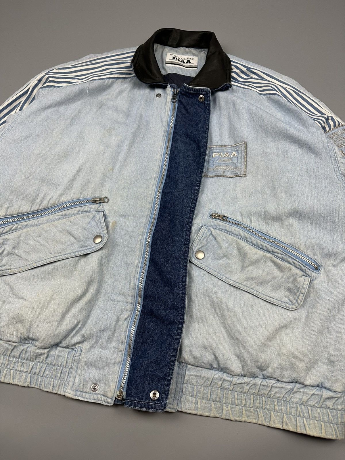 If Six Was Nine Vintage Piaa Motor Sports Denim Jacket Size US XXL / EU 58 / 5 - 10 Thumbnail