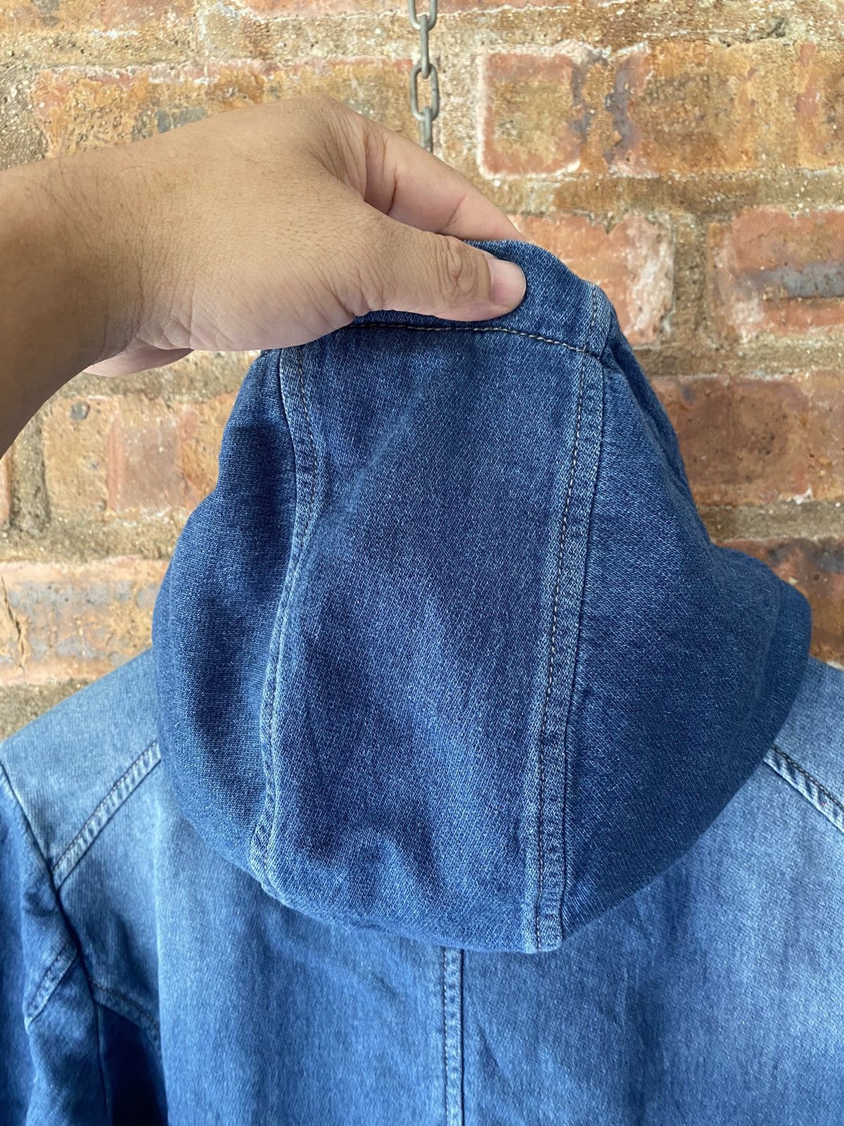 Issey Miyake 🔥Tete Homme Bono Denim Hoodie Size US M / EU 48-50 / 2 - 9 Thumbnail