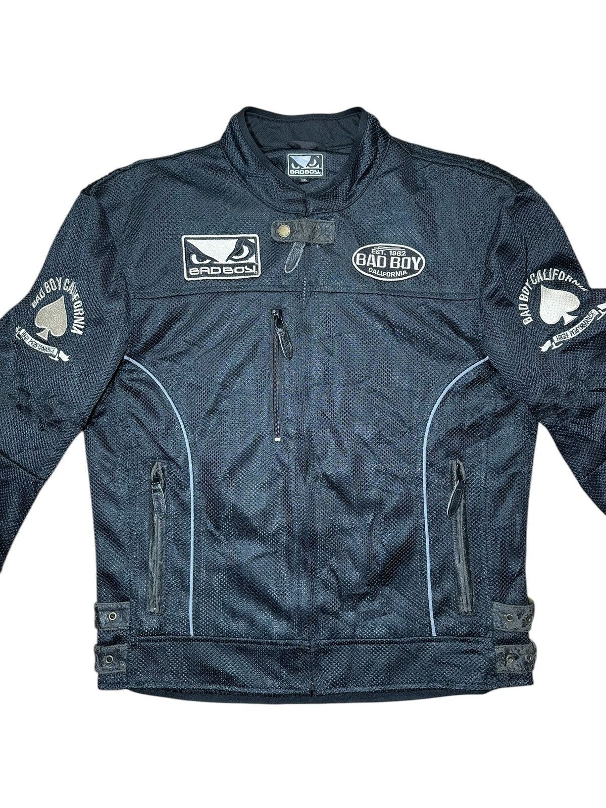 Vintage Bad Boy California black mesh motorcycle riding jacket Size US L / EU 52-54 / 3 - 2 Thumbnail