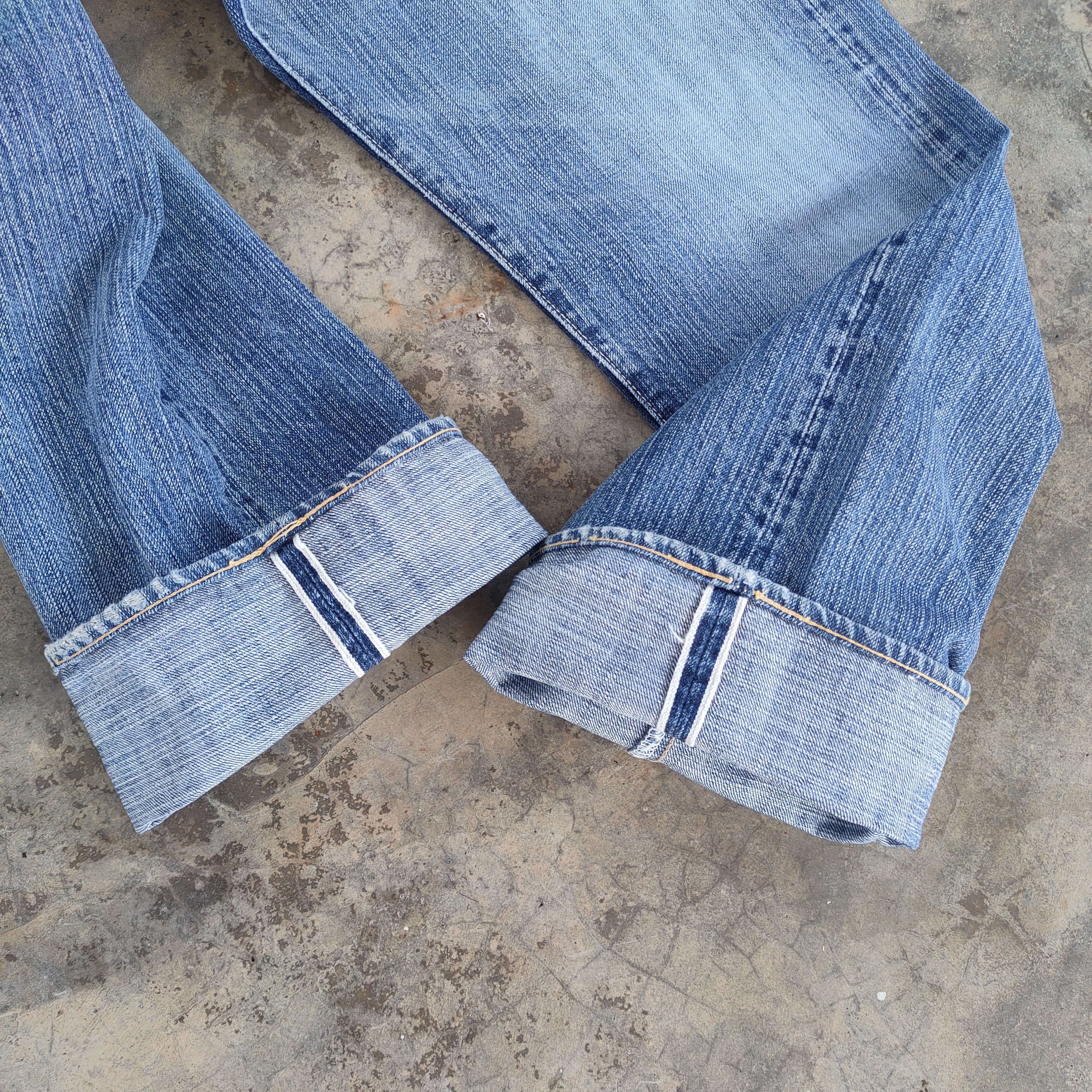 Japanese Brand Vintage japanese selvedge faded jeans denim pants Size US 32 / EU 48 - 11 Thumbnail