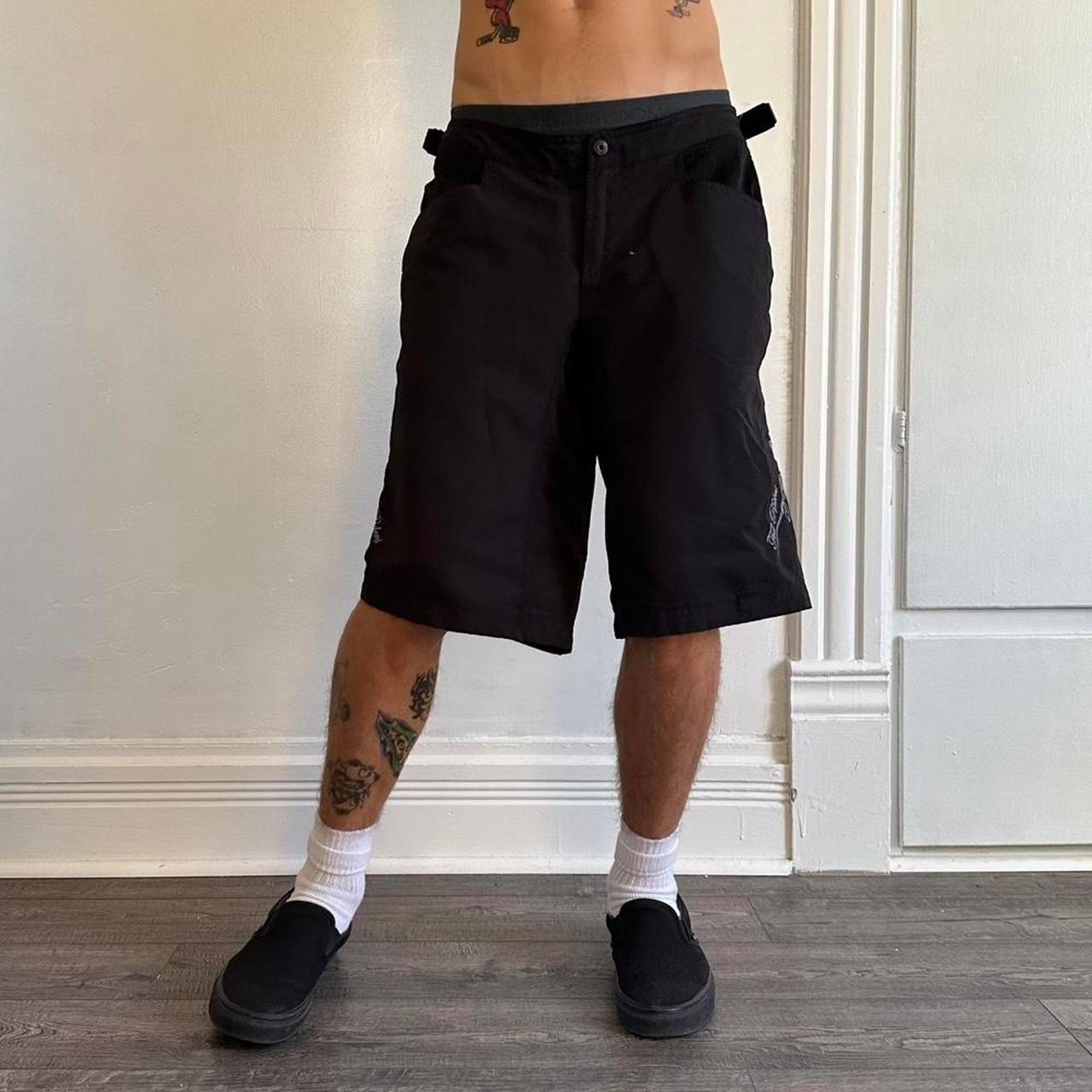 Fox Racing × Vintage Vintage Y2K 00s BMX Fox Racing Biker Tactical Biker Shorts Size US 32 / EU 48 - 8 Thumbnail