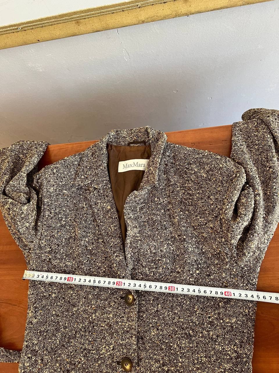 Max Mara MAX MARA WOOL BLEND BELTED BUTTON BLAER JACKET COAT WOMAN 10 Size L / US 10 / IT 46 - 16 Thumbnail