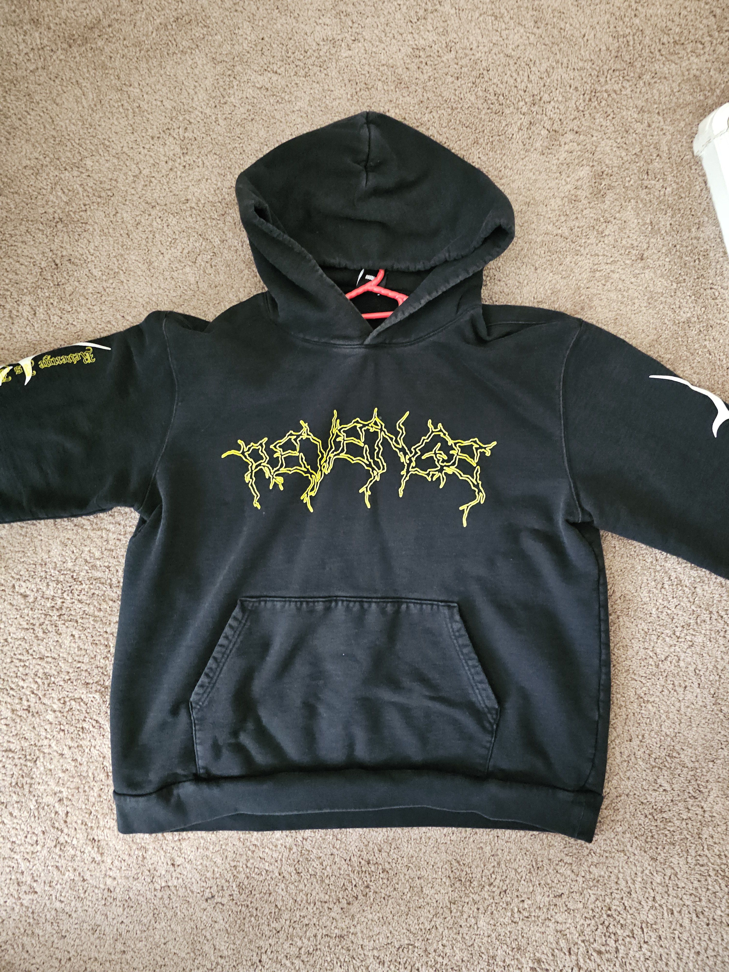 Revenge REVENGE CITY MORGUE YELLOW LIGHTNING HOODIE Size US XXL / EU 58 / 5 - 1 Thumbnail
