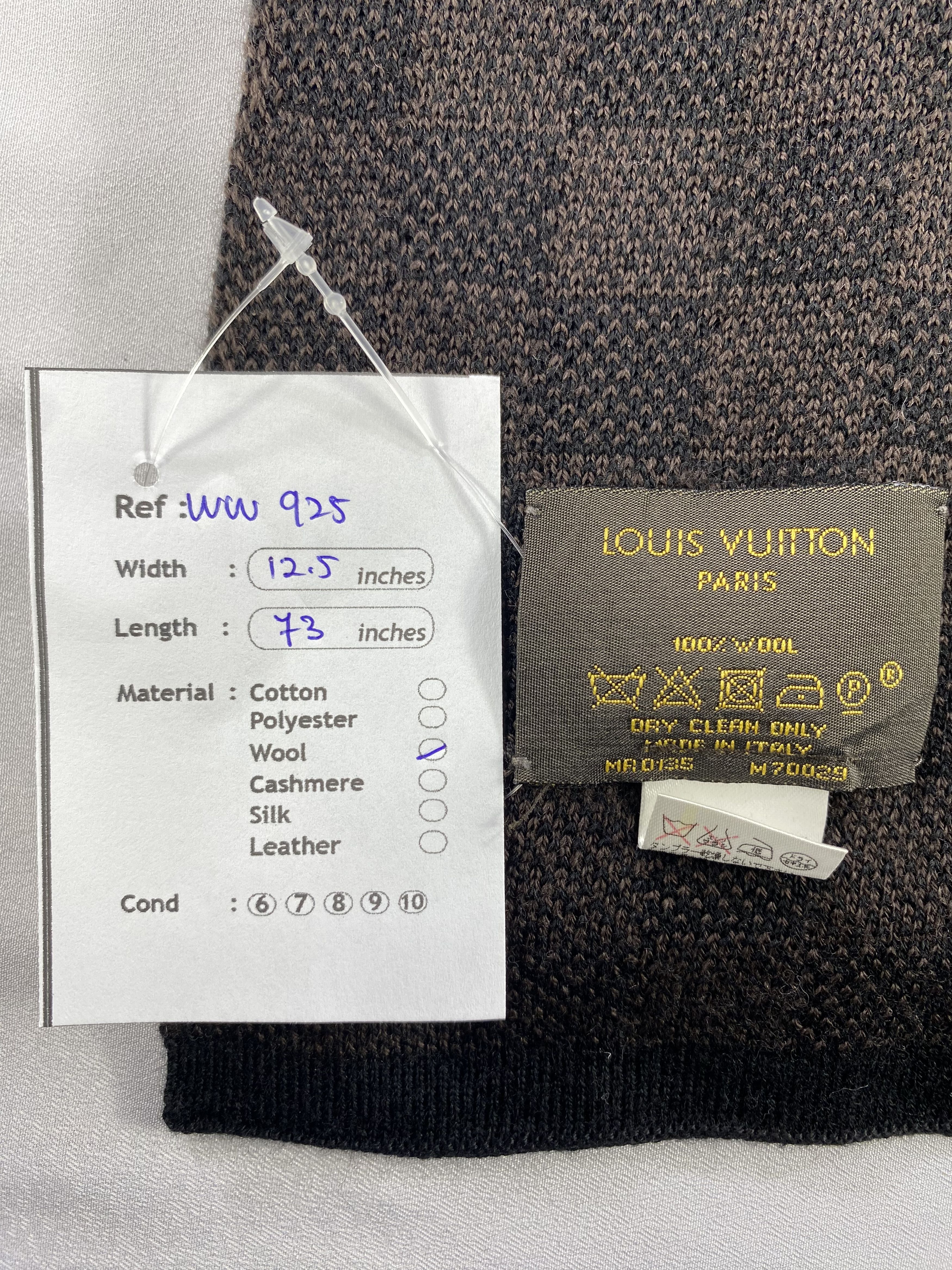 Louis Vuitton × Vintage Louis Vuitton Damier Scarf / Muffler / Neckwear Size ONE SIZE - 5 Thumbnail