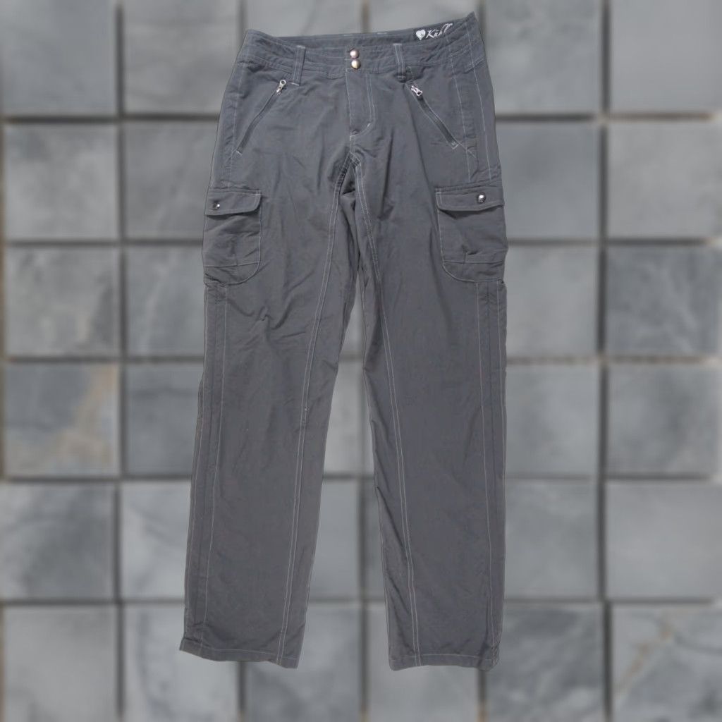 Vintage Kuhl Women's Cargo Pants Size 4 Gray Lightweight Stretch Outdoor Hiking Regular Fit Size 27" / US 4 / IT 40 - 1 Thumbnail
