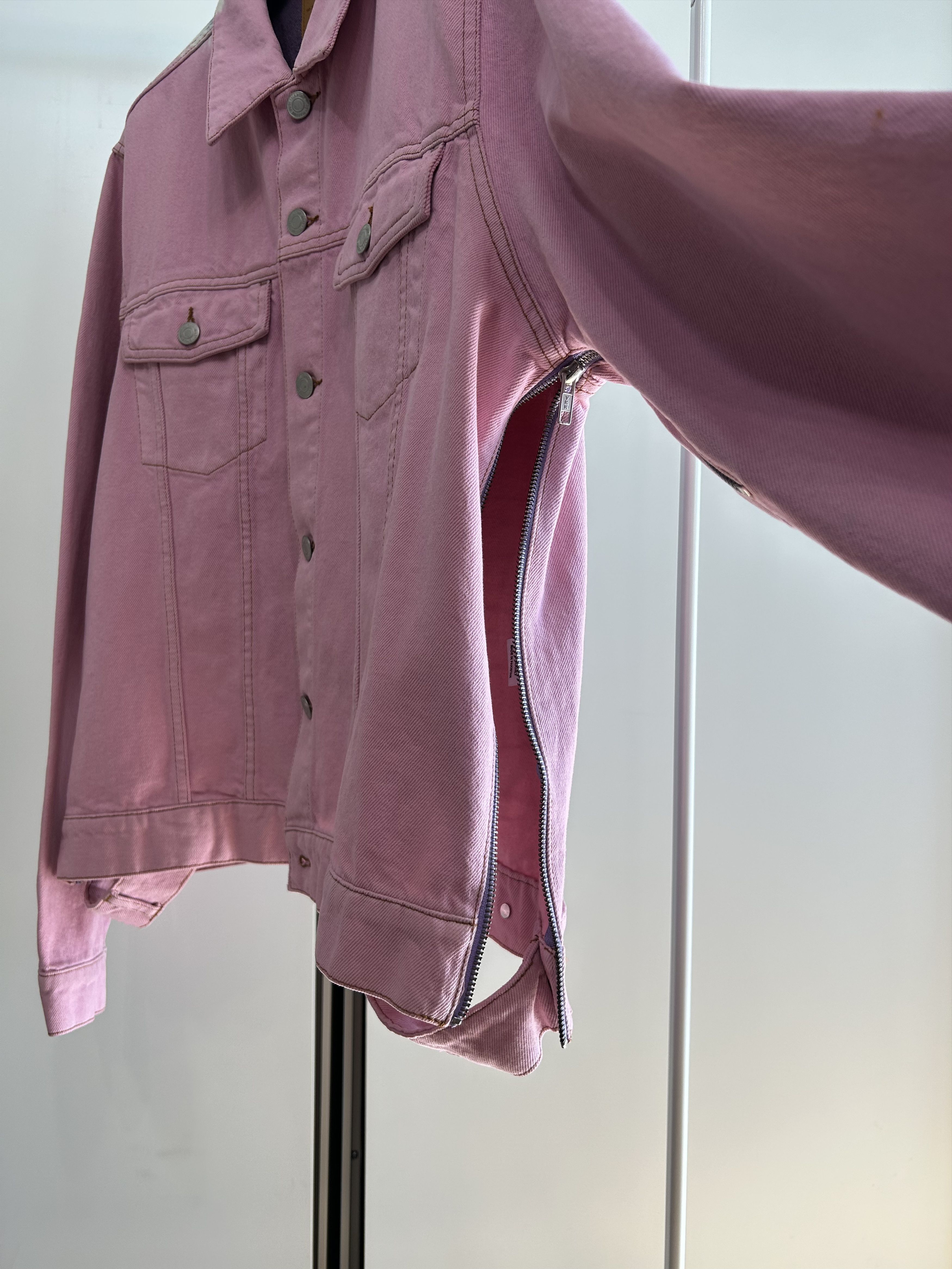 Martine Rose MARTINE ROSE Gradient-Dyed Zippered Trucker Jacket Size US L / EU 52-54 / 3 - 8 Thumbnail