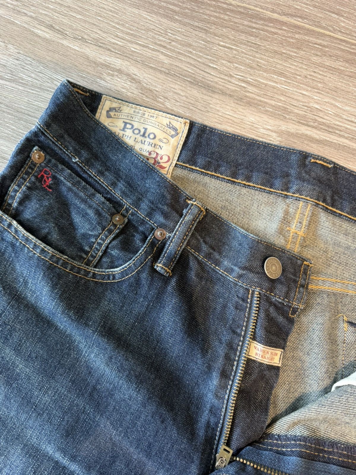 Ralph Lauren Ralph Lauren Varick Slim Straight Dark Blue Jeans size 32x32 Size US 32 / EU 48 - 2 Thumbnail