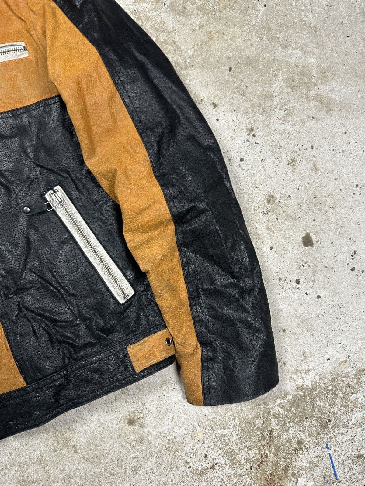 Japanese Brand Vintage Y2K Genuine Leather Suede Moto Biker Racing Jacket Size US S / EU 44-46 / 1 - 6 Thumbnail