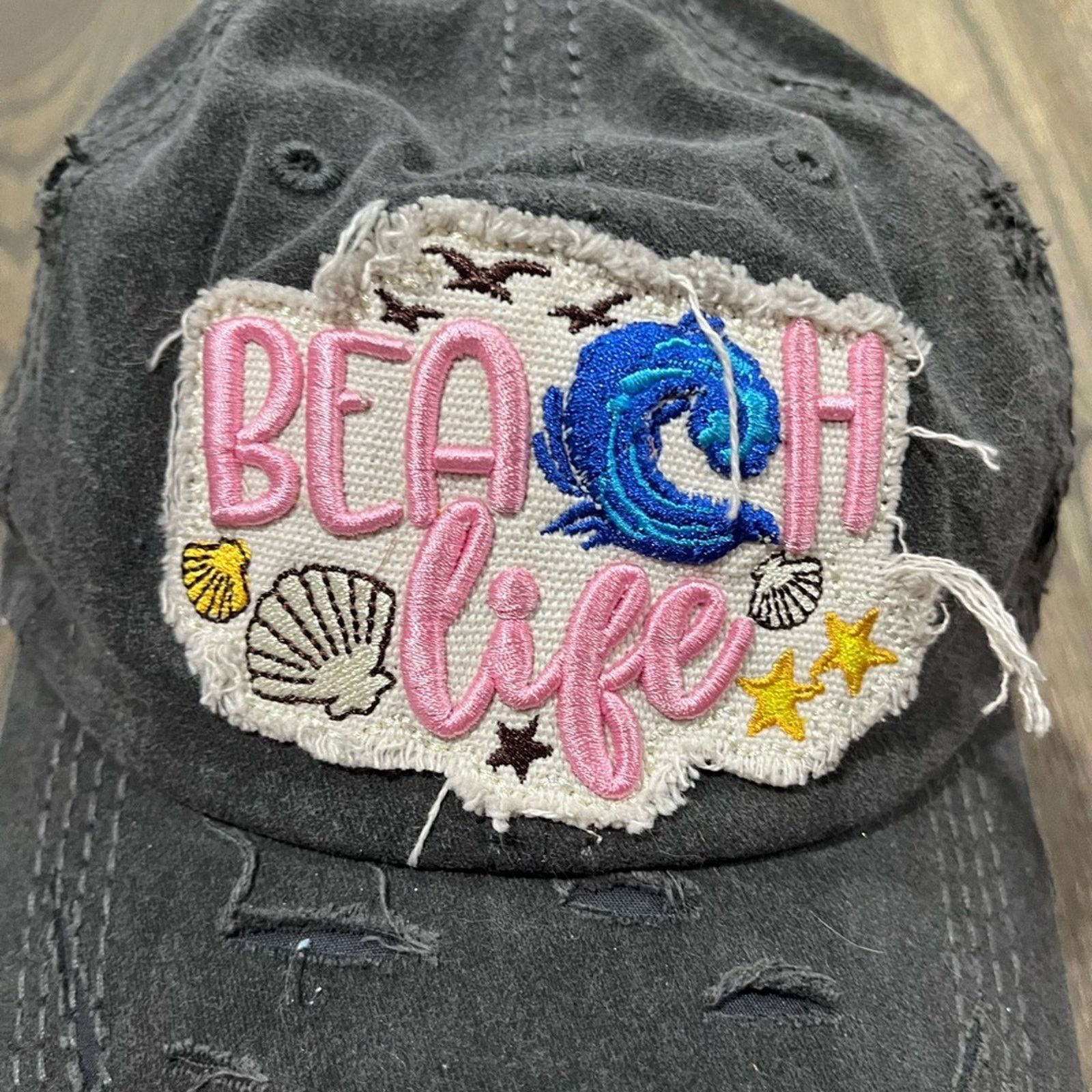 Vintage Beach Life Cap Baseball Trucker Dad Hat Embroidered Funky OS Size ONE SIZE - 2 Thumbnail