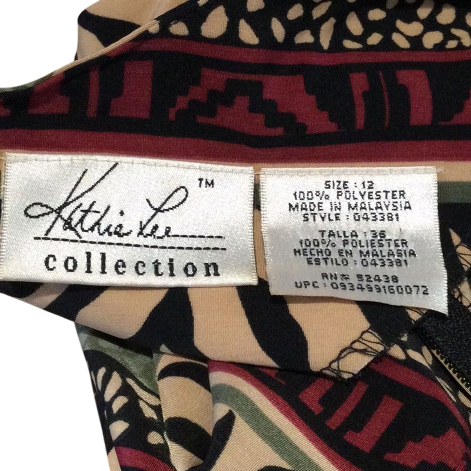 Other Kathie Lee Collection Multicolor S/L A-line Dress Size 12 Size XL / US 12-14 / IT 48-50 - 12 Thumbnail