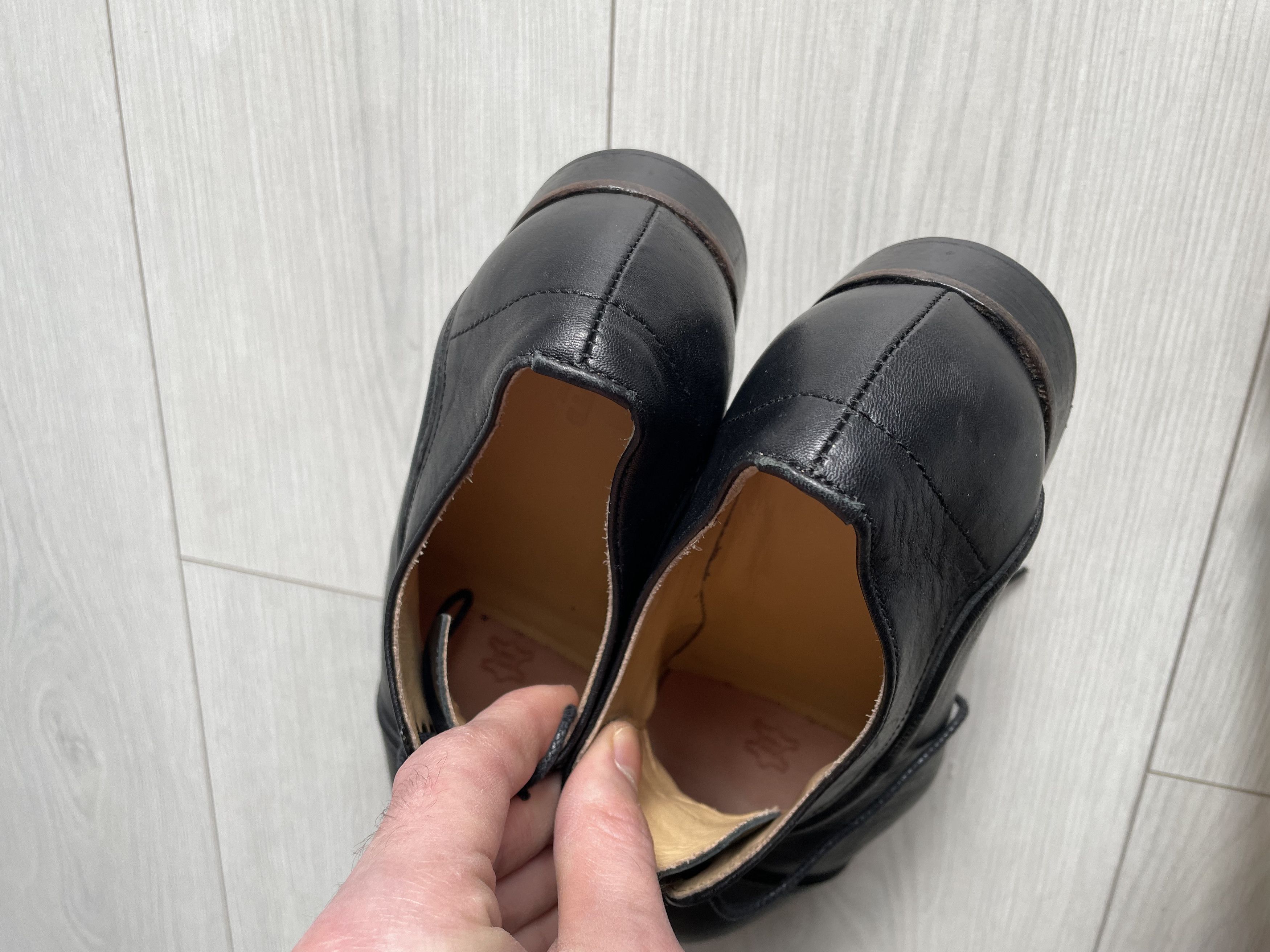 LLOYD Lloyd sz 7 1/2 Germany Black Leather Oxfords Dress Shoes Size US 7.5 / EU 40-41 - 4 Thumbnail