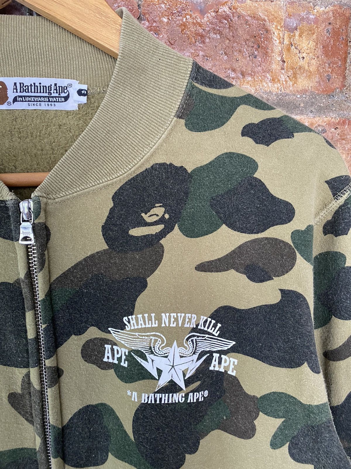 Nigo Vtg Bape Iconic ABC Camo zipper Size US M / EU 48-50 / 2 - 5 Thumbnail