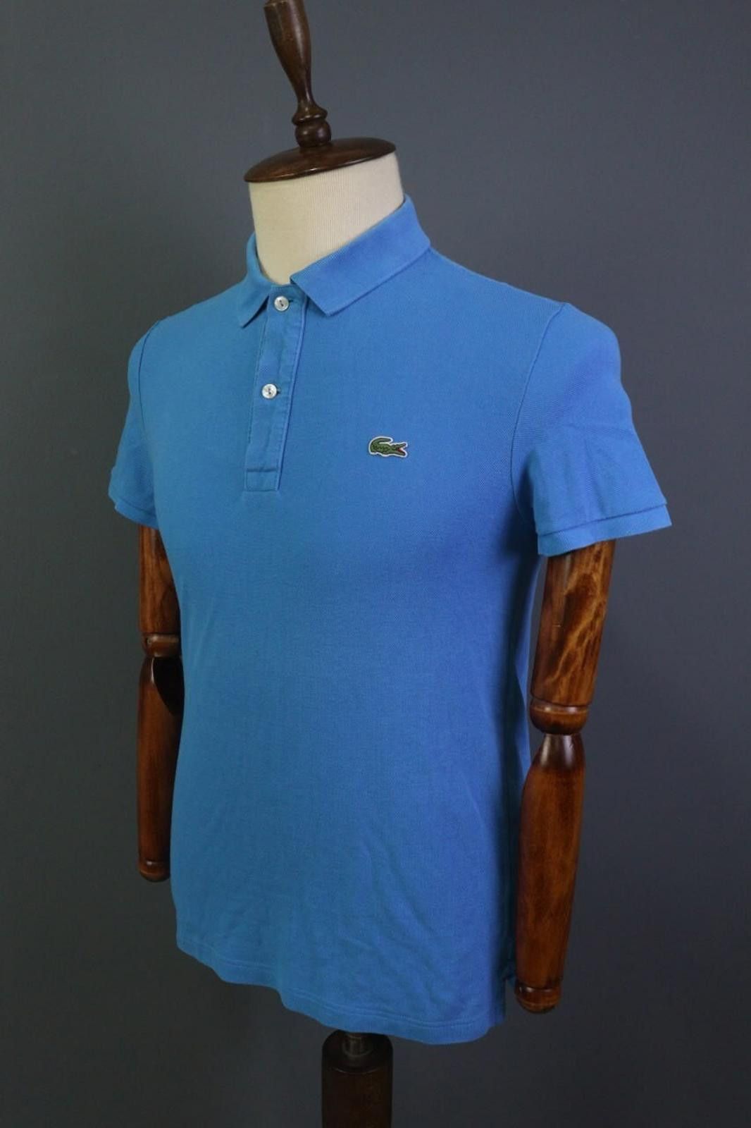 Lacoste Lacoste Blue Cotton Collared Popover Polo Shirt Size M Size US M / EU 48-50 / 2 - 9 Thumbnail