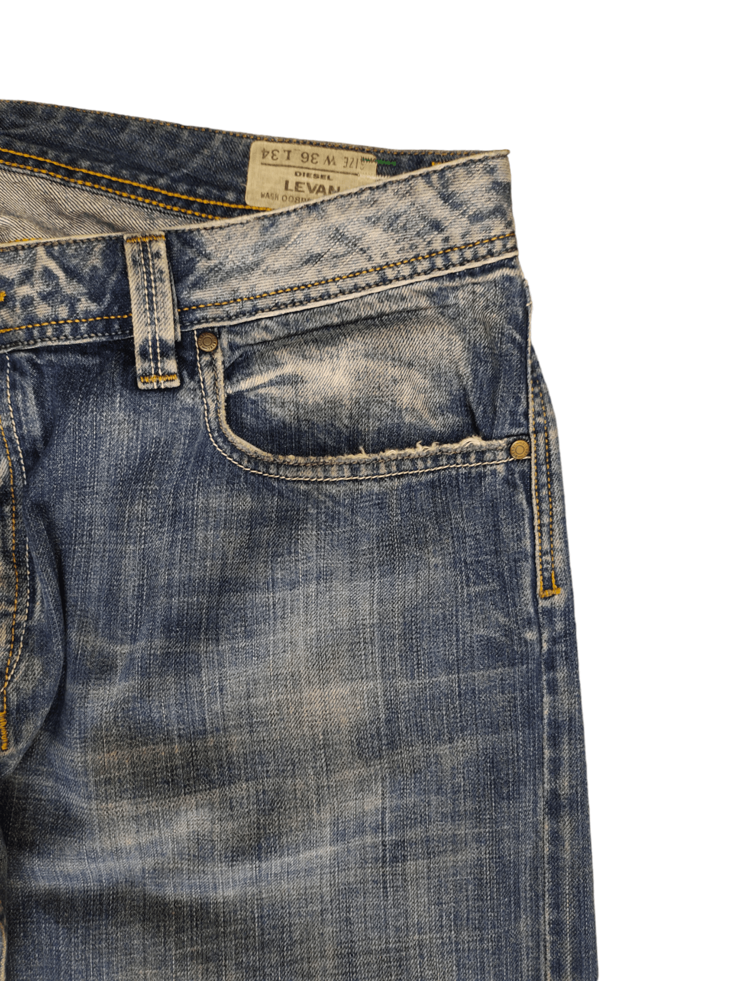 Diesel Baggy Jeans Diesel "Levan" D Logo Wide Leg Denim Y2k Jnco Size US 36 / EU 52 - 9 Thumbnail