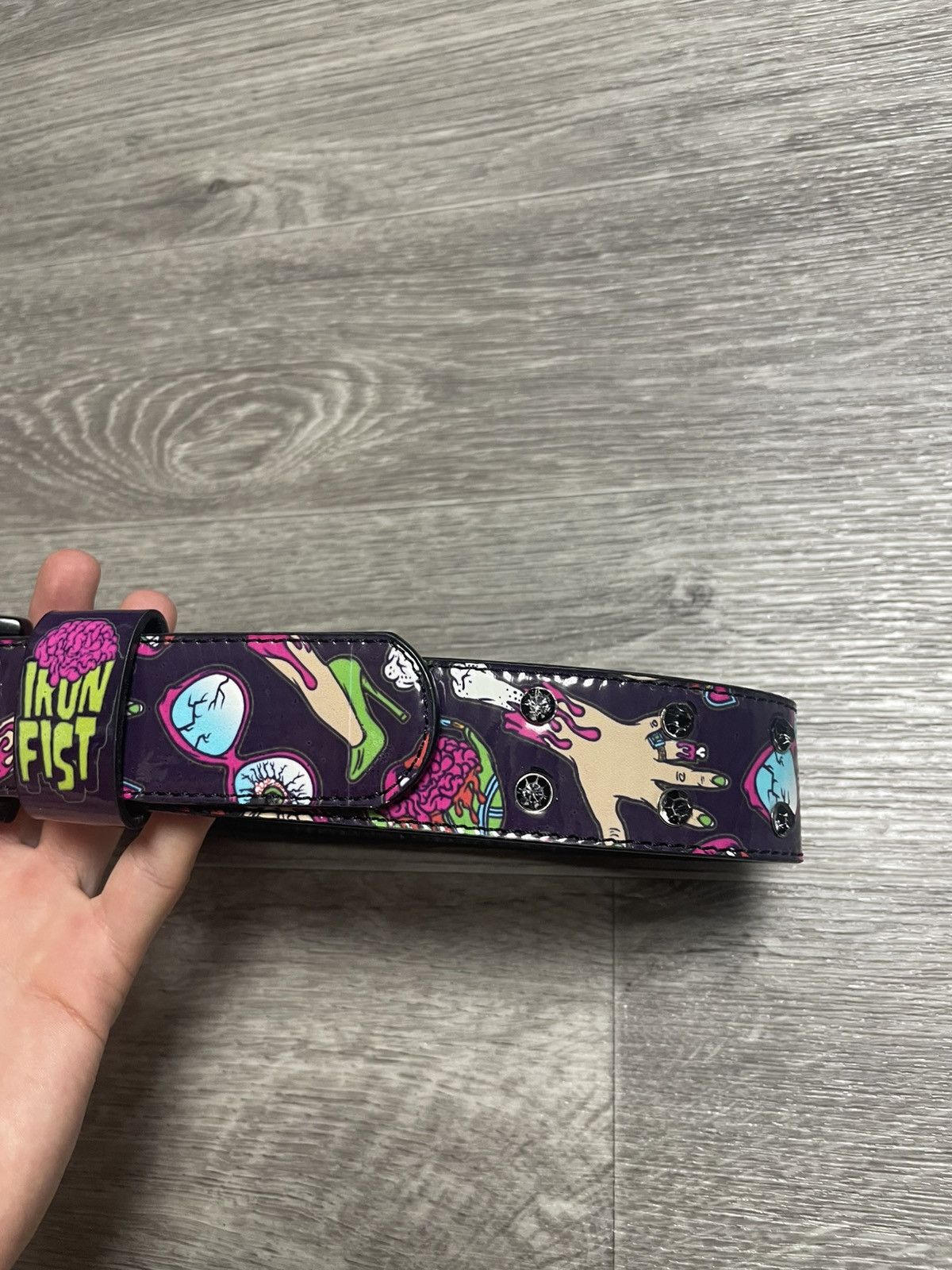 Iron Fist Iron Fist Colorful Horror Print Rhinestones Belt Punk Y2K Size ONE SIZE - 6 Thumbnail