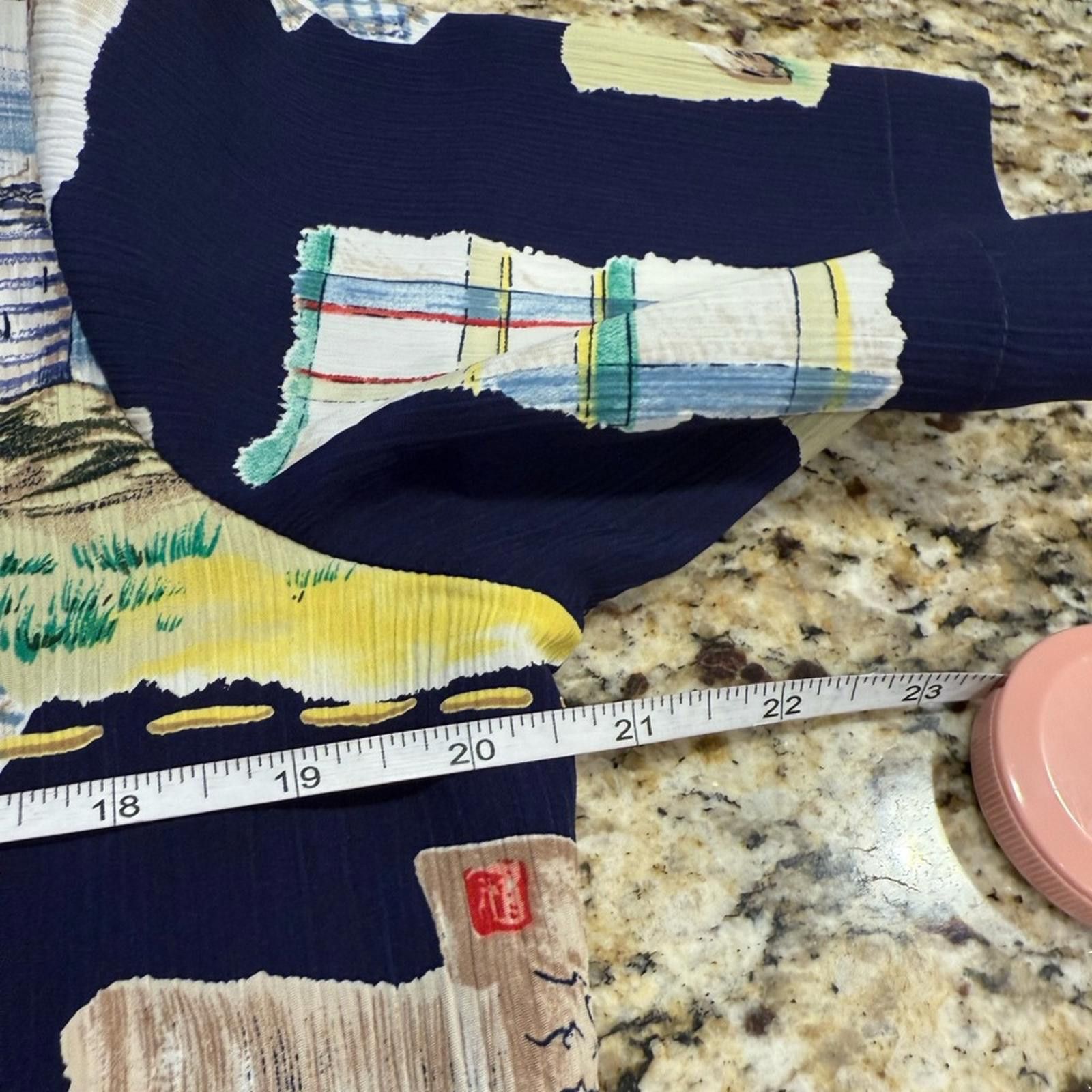 Other Allison Daley Petites coastal patchwork button up top SZ 8P Size M / US 6-8 / IT 42-44 - 8 Thumbnail