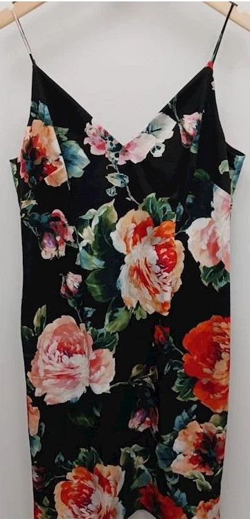Black Halo Black Halo Floral Dress Size L / US 10 / IT 46 - 3 Thumbnail