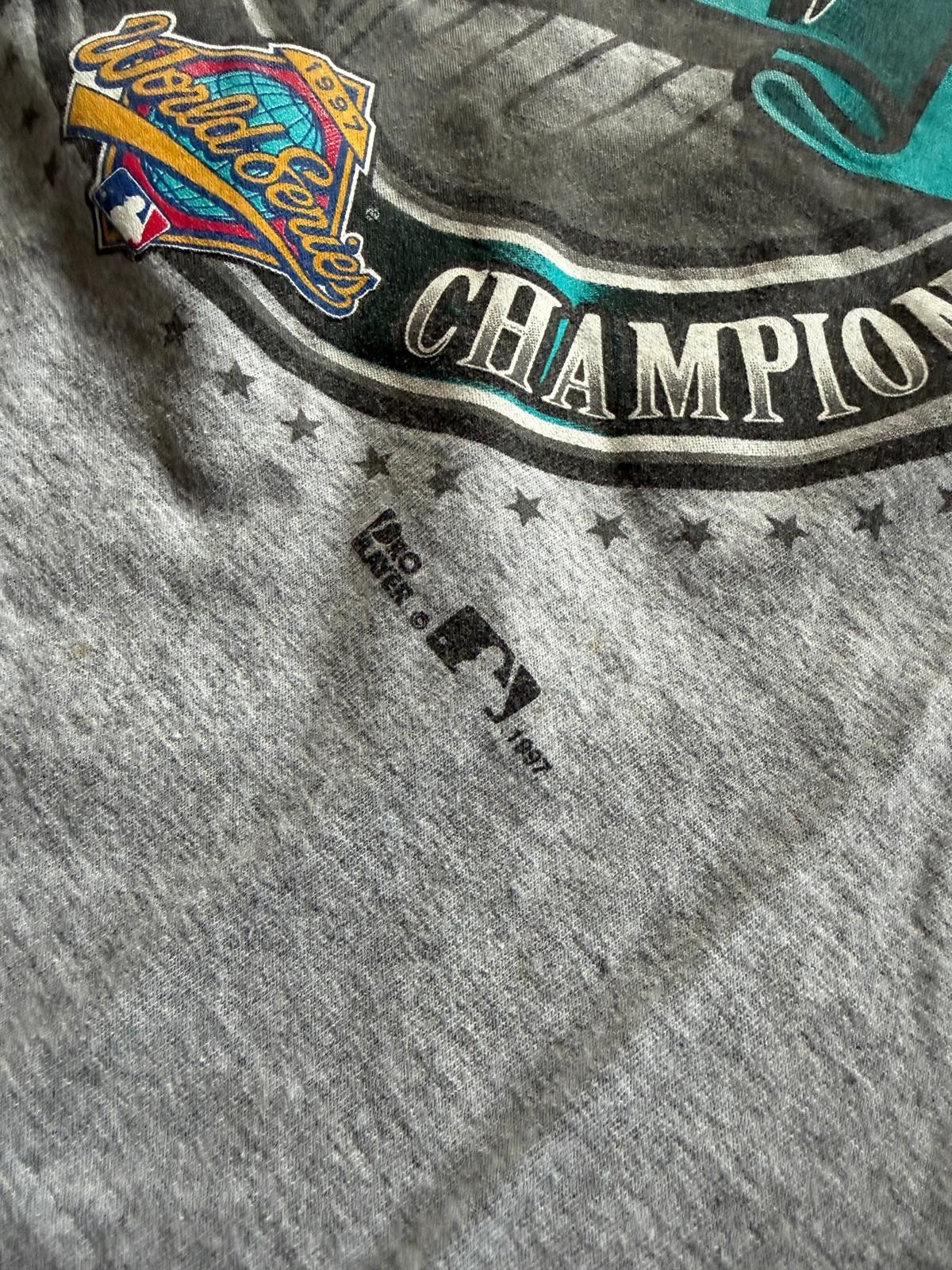 Pro Player VTG 1997 Florida Marlins National League Champions Tee Sz XL Size US XL / EU 56 / 4 - 5 Thumbnail