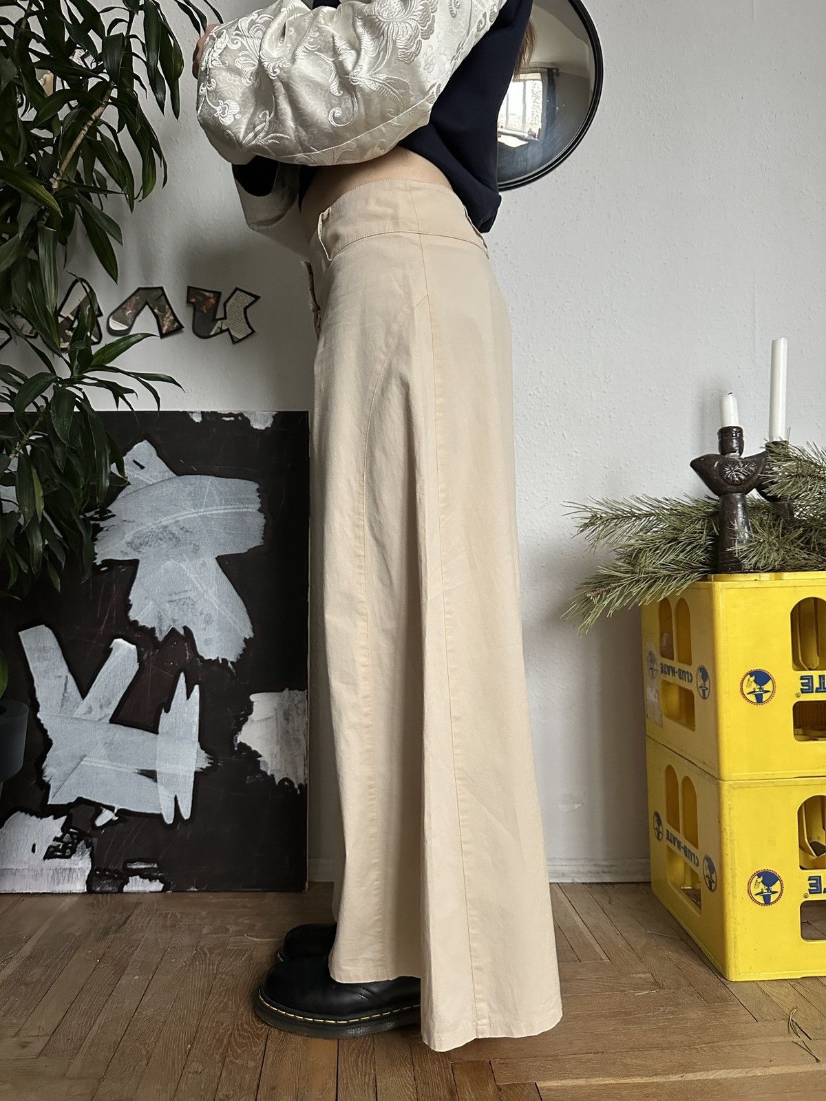 20471120 × Seditionaries Vintage Extra Flared Pants Parahcute Y2K Size 30" / US 8 / IT 44 - 9 Thumbnail