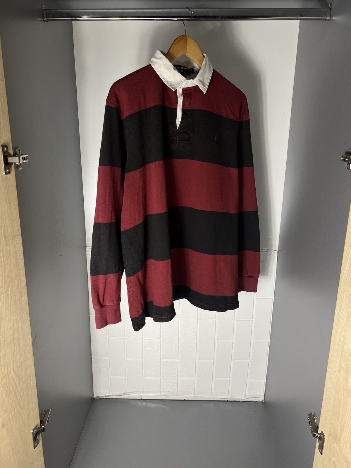 Polo Ralph Lauren VINTAGE POLO SPORT RALPH LAUREN RETRO RUGBY DESIGNER Y2K 90s Size US L / EU 52-54 / 3 - 4 Thumbnail