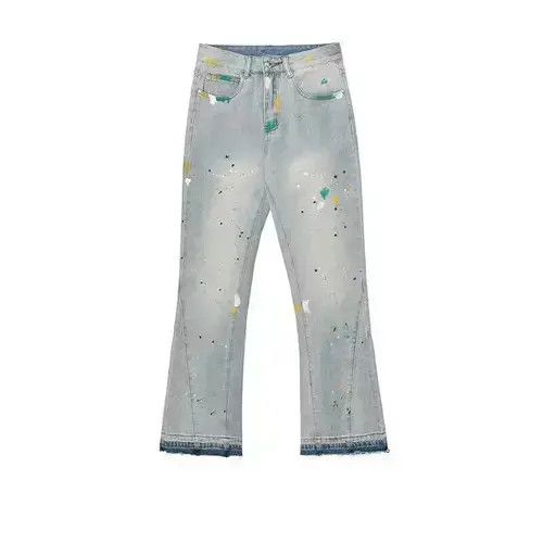 Jean paint fade flare skate jeans Size US 32 / EU 48 - 4 Thumbnail