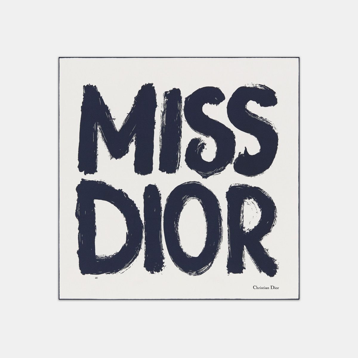 Dior o1bcso1str0226 Size:OS/70 Square Scarf in White/Nevy Blue Size ONE SIZE - 2 Thumbnail