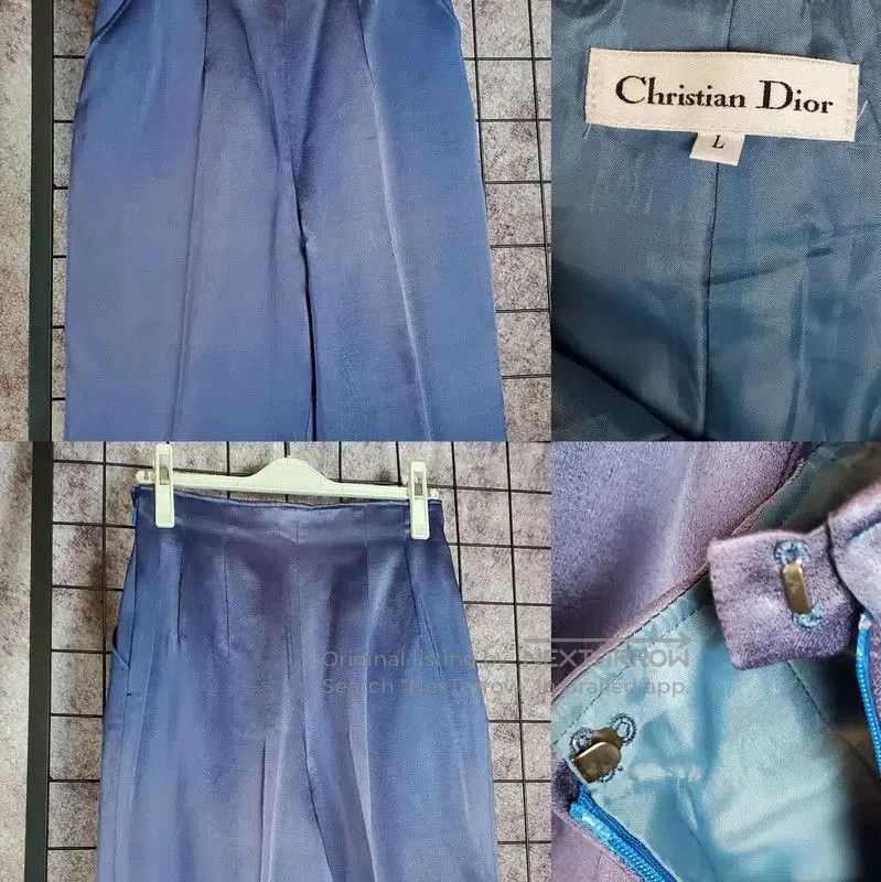 Dior Dior L Size Purple Wool Blend Casual Pants . Size 22" - 3 Thumbnail