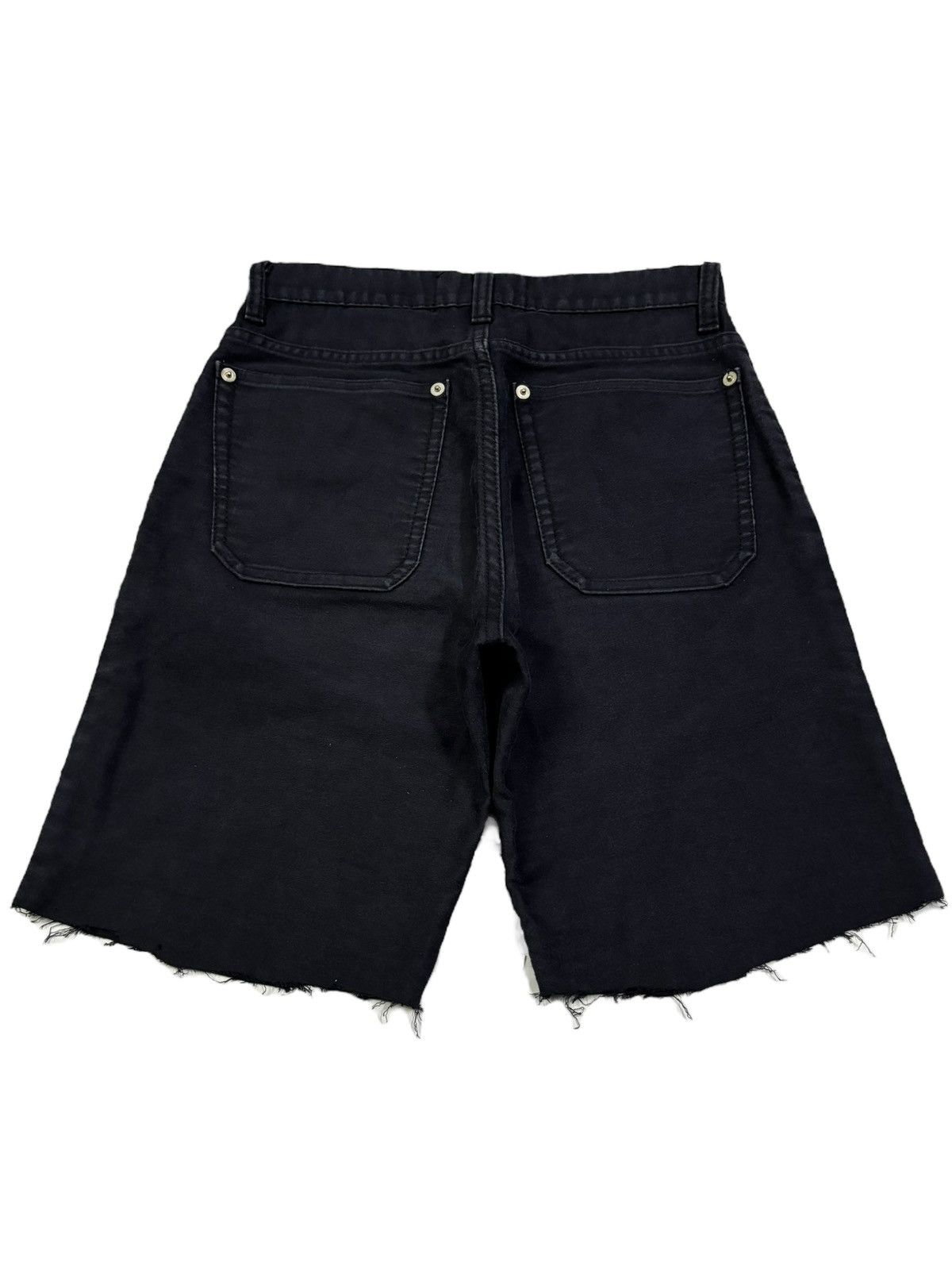 Zucca Zucca Travail by Issey Miyake Frayed Leg Short Pants Size 26" / US 2 / IT 38 - 2 Thumbnail
