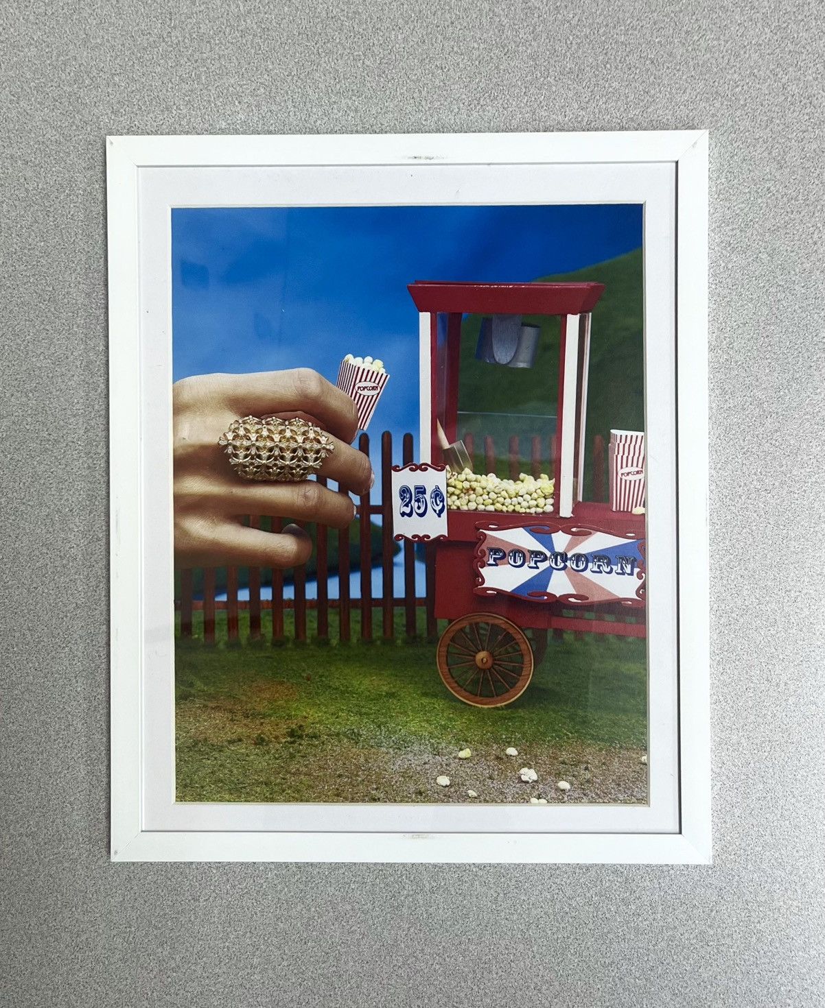 Chrome Hearts × Vintage Chrome Hearts carnival popcorn 9x11 Framed poster Size ONE SIZE - 1 Thumbnail
