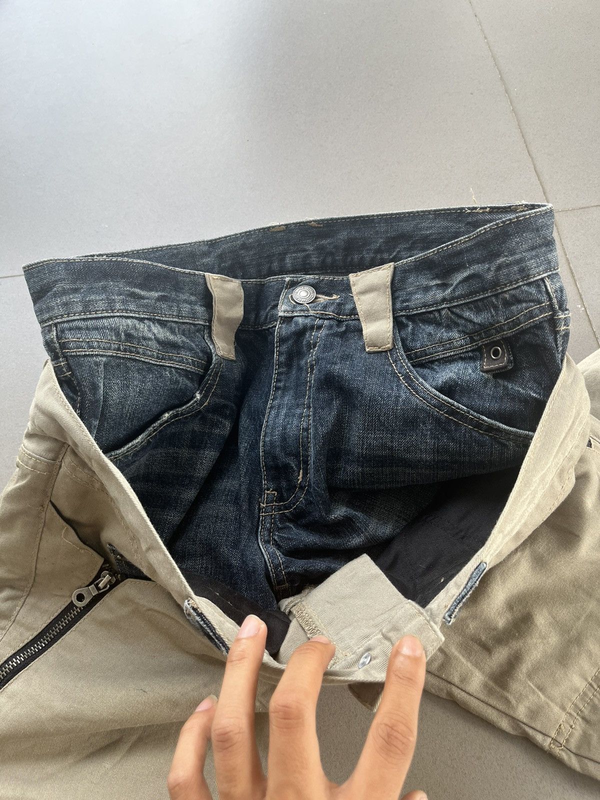 PPFM PPFM DOUBLE LAYER HYBRID DENIM SEDITIONARIES JAPANESE PUNK Size US 29 - 11 Thumbnail