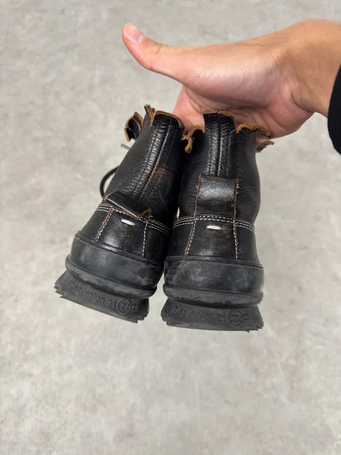 Maison Margiela Maison Margiela Cut Black Leather Boots Size US 10 / EU 43 - 2 Thumbnail