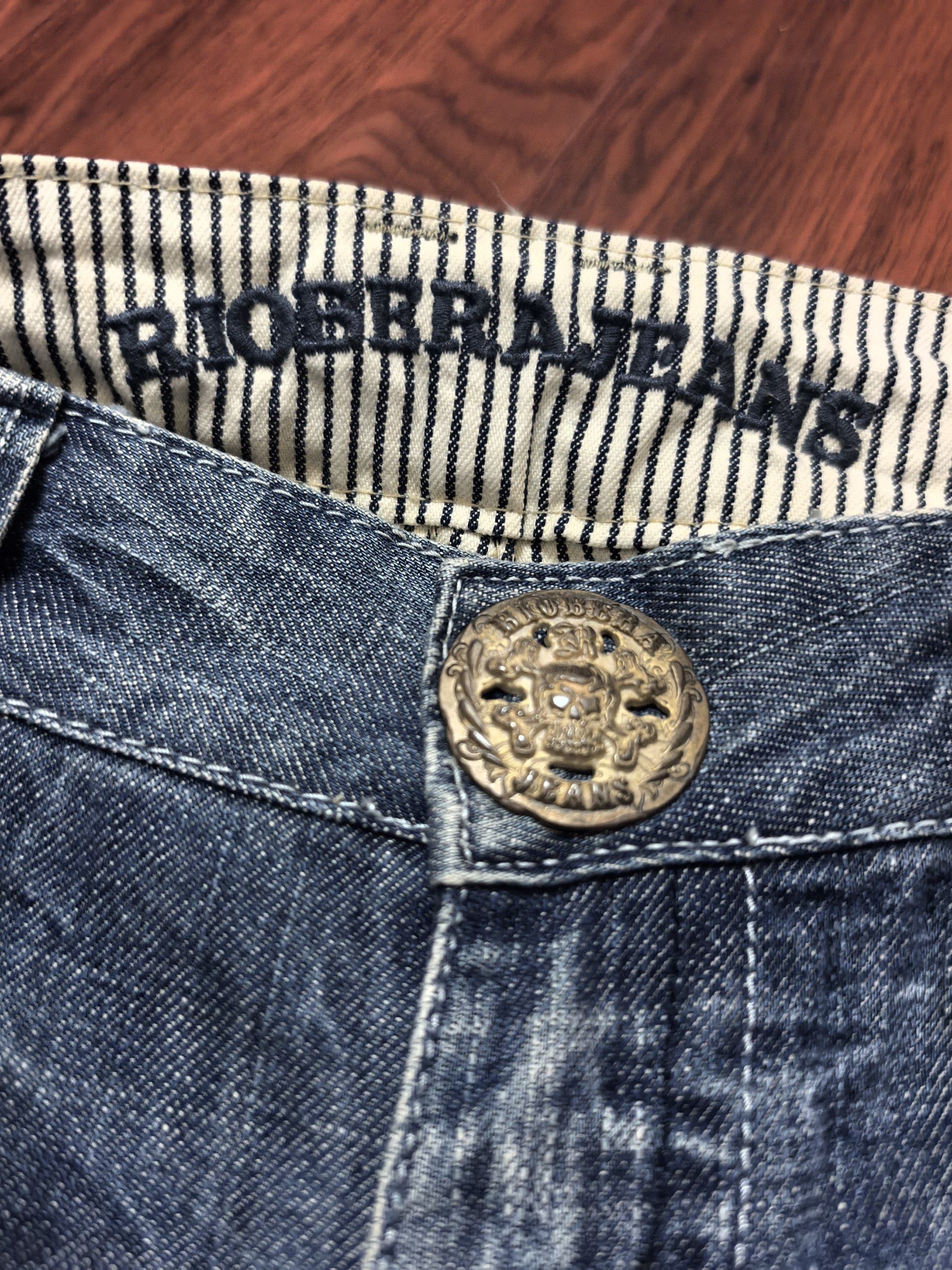 If Six Was Nine Vintage Riobera Jeans Red Peppers Style Denim Pants Size 30" / US 8 / IT 44 - 6 Thumbnail