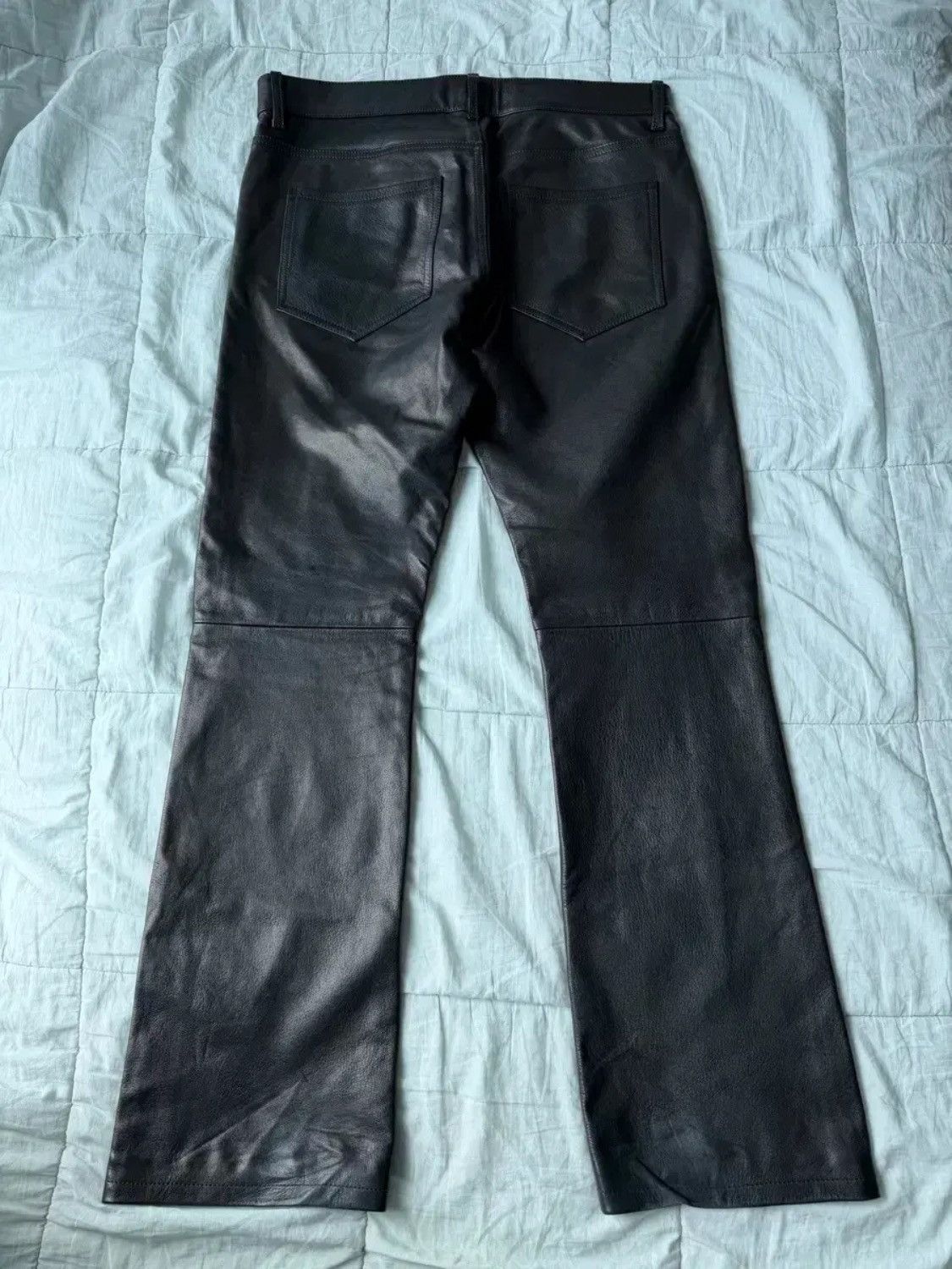 Enfants Riches Deprimes Enfant Riches Deprimes Leather Flare Jeans Size US 36 / EU 52 - 2 Thumbnail