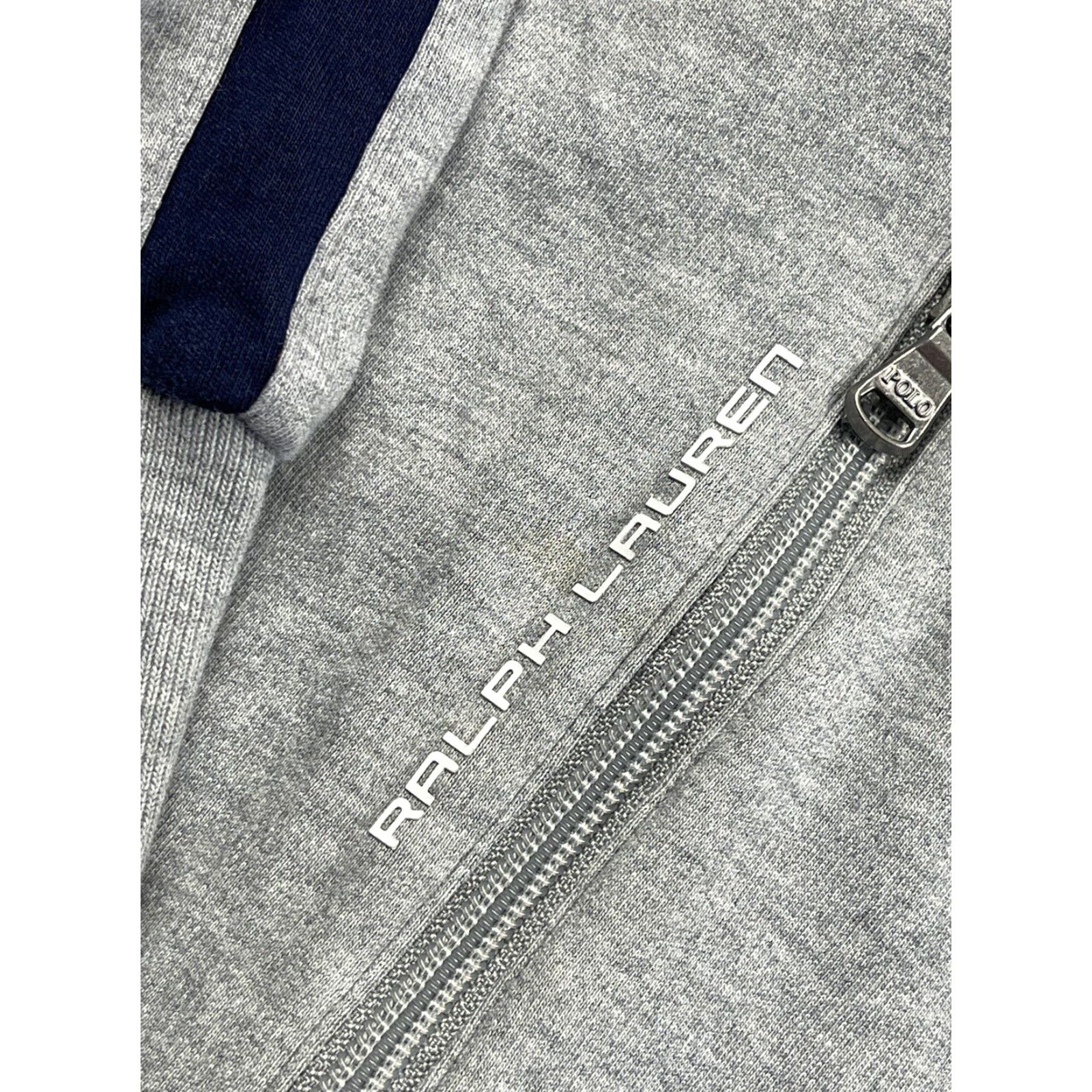 Polo Ralph Lauren POLO Ralph Lauren XL Gray Zip Sweatshirt Jumper Men’s Classic Cotton Blend Long Sleeve Size US XL / EU 56 / 4 - 3 Thumbnail