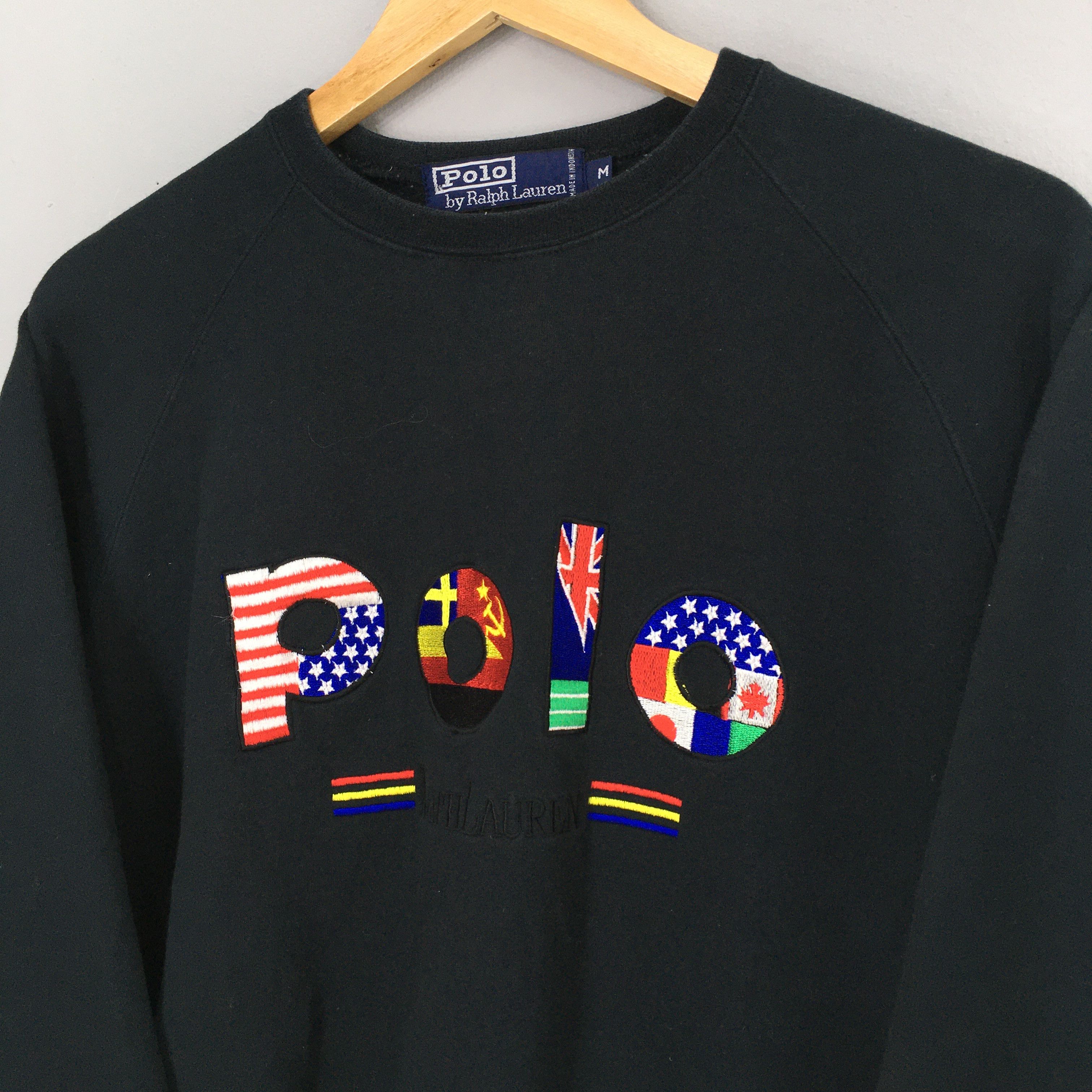 Polo Ralph Lauren × RRL Ralph Lauren × Ralph Lauren Vintage Polo Ralph Lauren Black Sweatshirt Medium Size US M / EU 48-50 / 2 - 4 Thumbnail