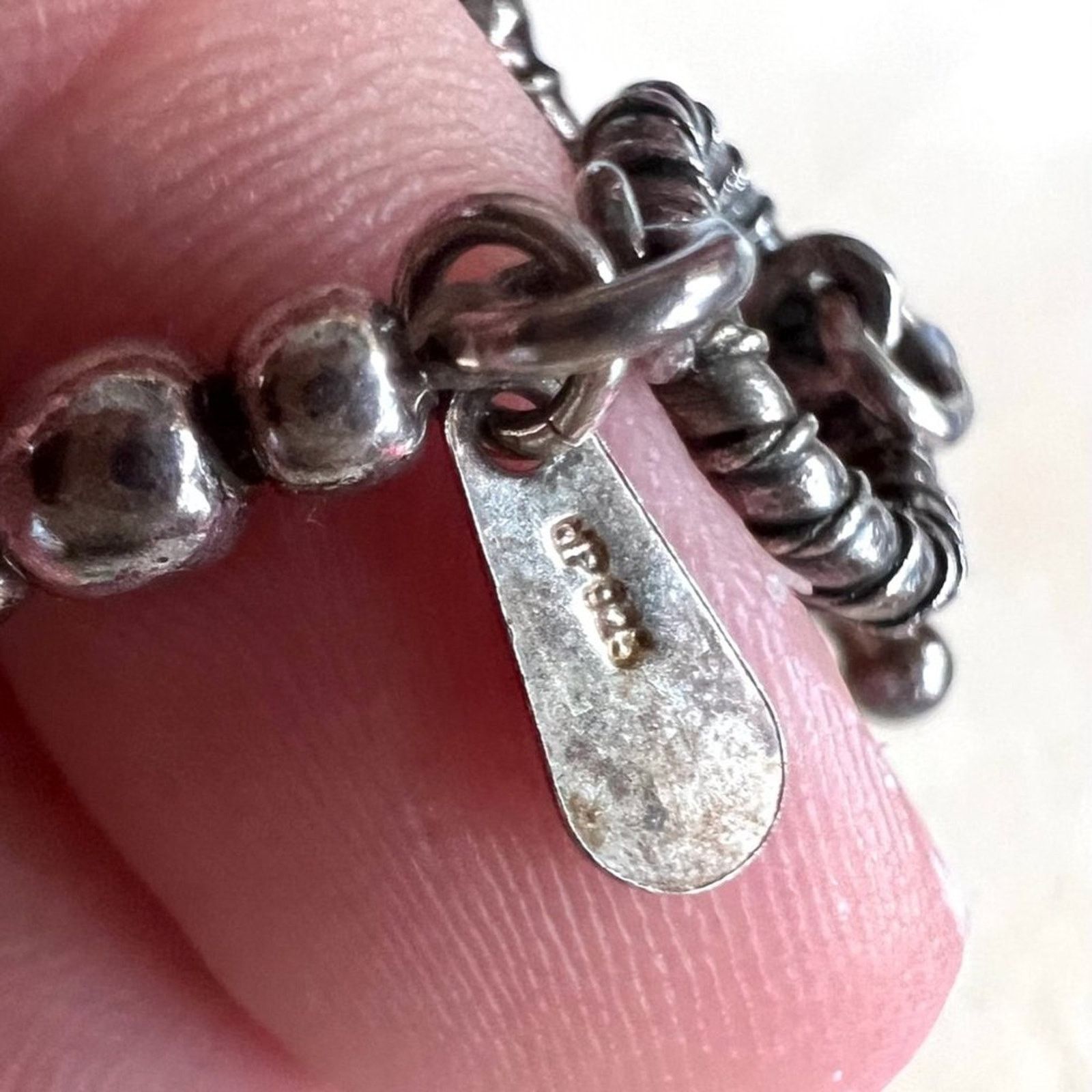 & Other Stories Vintage - India 925 Silver Clear Blue Apatite Chips Necklace Size ONE SIZE - 3 Thumbnail