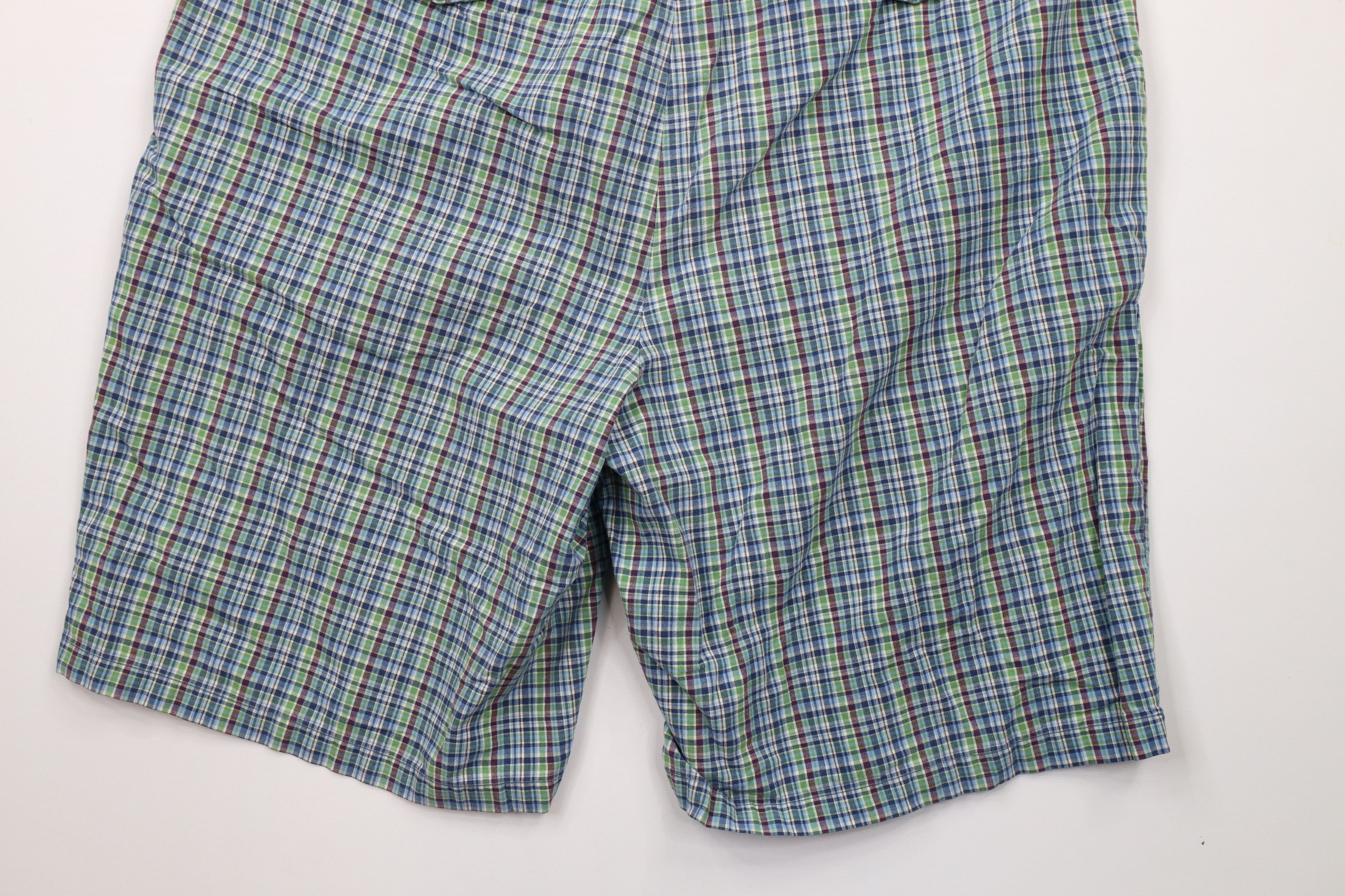 Gap × Vintage Vintage Gap Cotton Chino Golf Golfing Shorts Rainbow Plaid Size US 36 / EU 52 - 11 Thumbnail