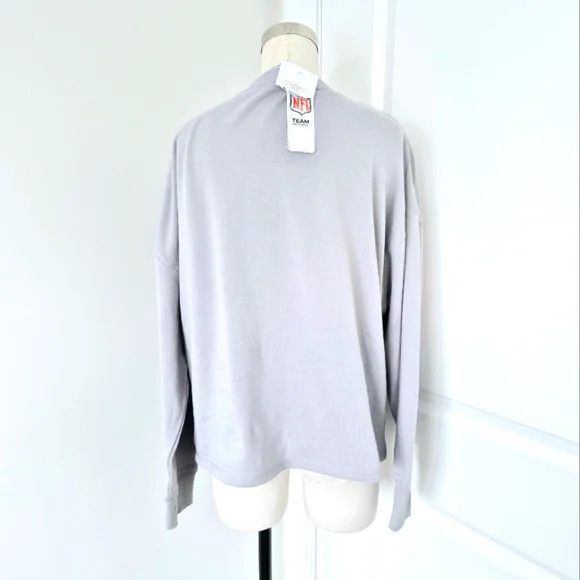 NFL Official NY Giants Split V-Neck Sweatshirt Fall Gift Travel Size L / US 10 / IT 46 - 4 Thumbnail