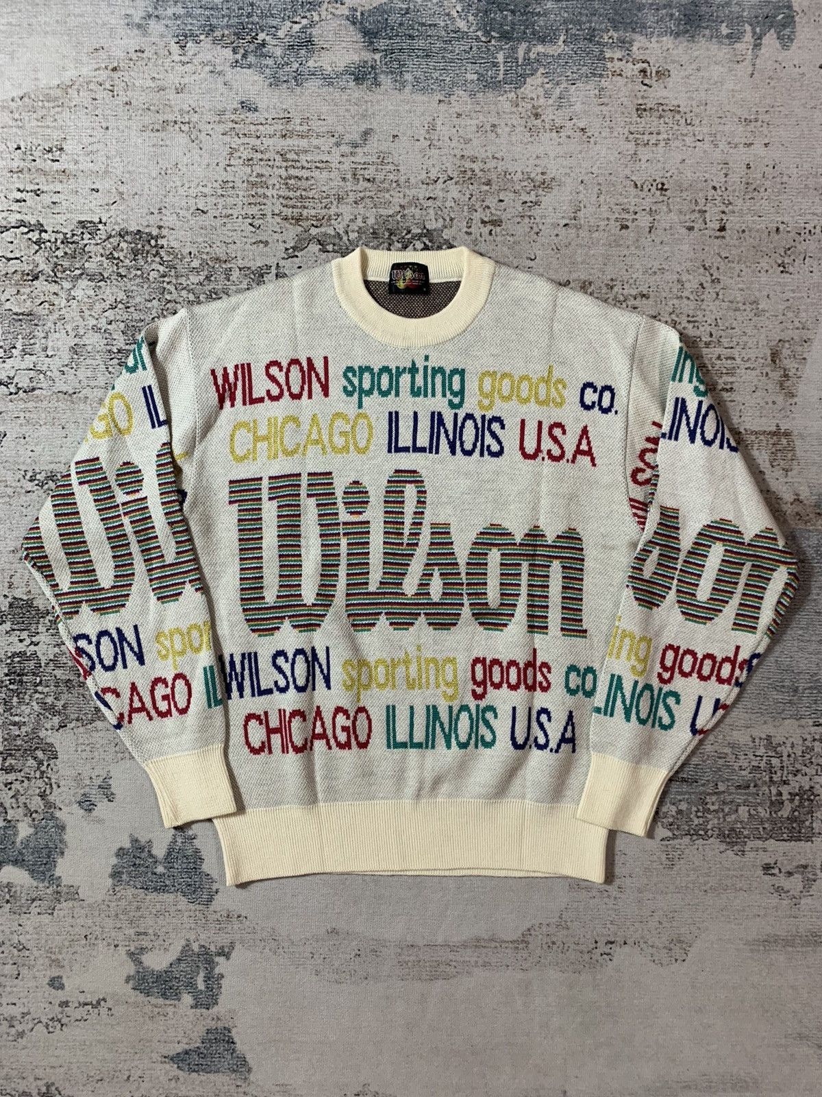 Designer × Vintage × Wilson Vintage Wilson Rare Item Knit Sweater Size US M / EU 48-50 / 2 - 1 Thumbnail