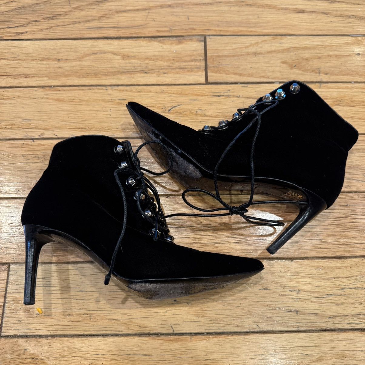 Balenciaga Balenciaga Black Velvet ankle boots Size US 8 / IT 38 - 2 Thumbnail
