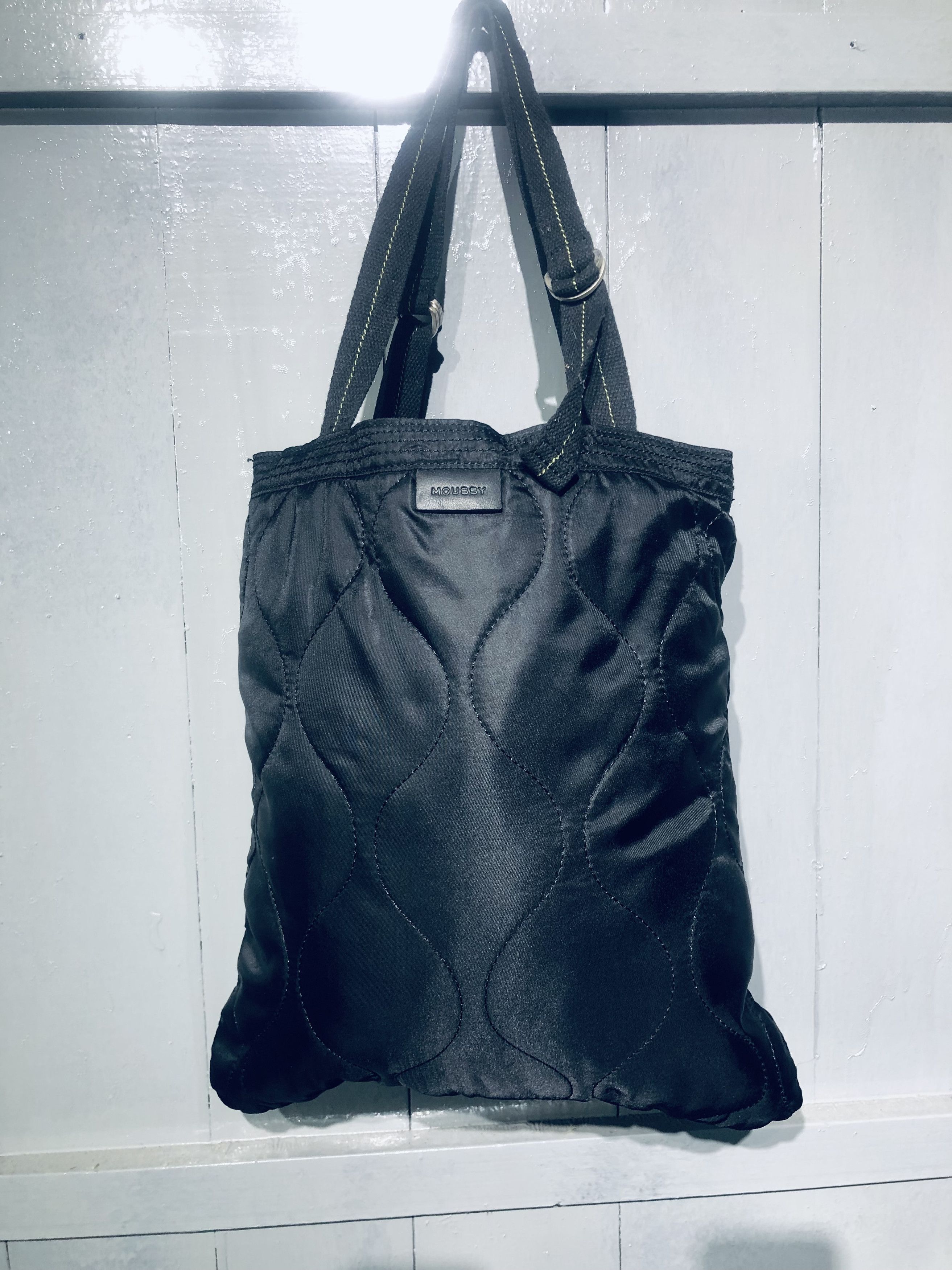 Japanese Brand × MOUSSY JAPANESE MOUSSY FASHION STYLE PUFFER TOTEBAG Size ONE SIZE - 11 Thumbnail