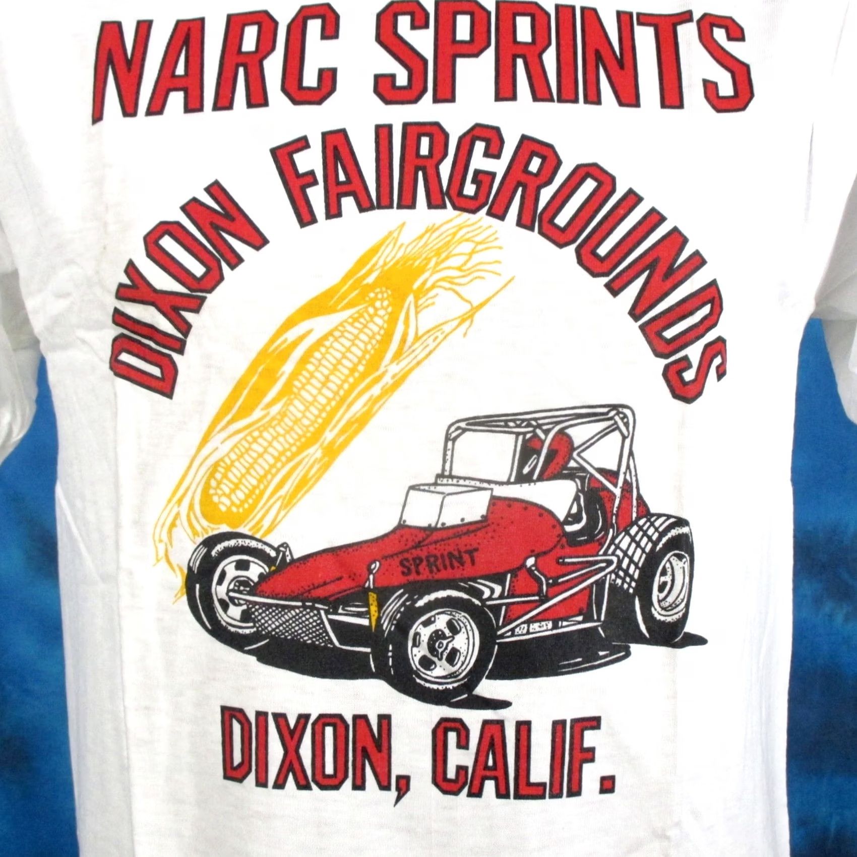 Hanes VINTAGE Hanes T-Shirt 80s S White 100% Cotton Mens NARC SPRINT CAR RACING Dixon California Shirt Mens XS/S Fits Like Small 1980s 90s Size US S / EU 44-46 / 1 - 3 Thumbnail