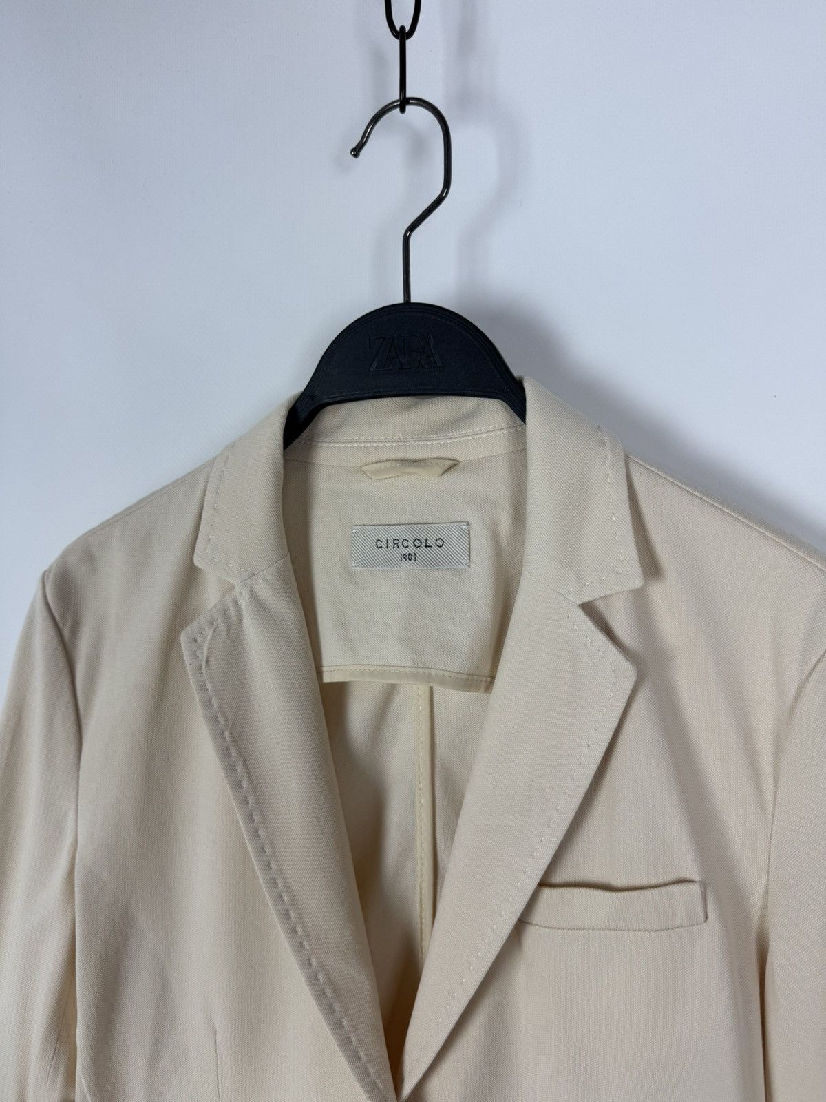 Circolo 1901 Circolo 1901 Cotton Lightweight Beige Women’s Blazer Jacket Size M / US 6-8 / IT 42-44 - 4 Thumbnail
