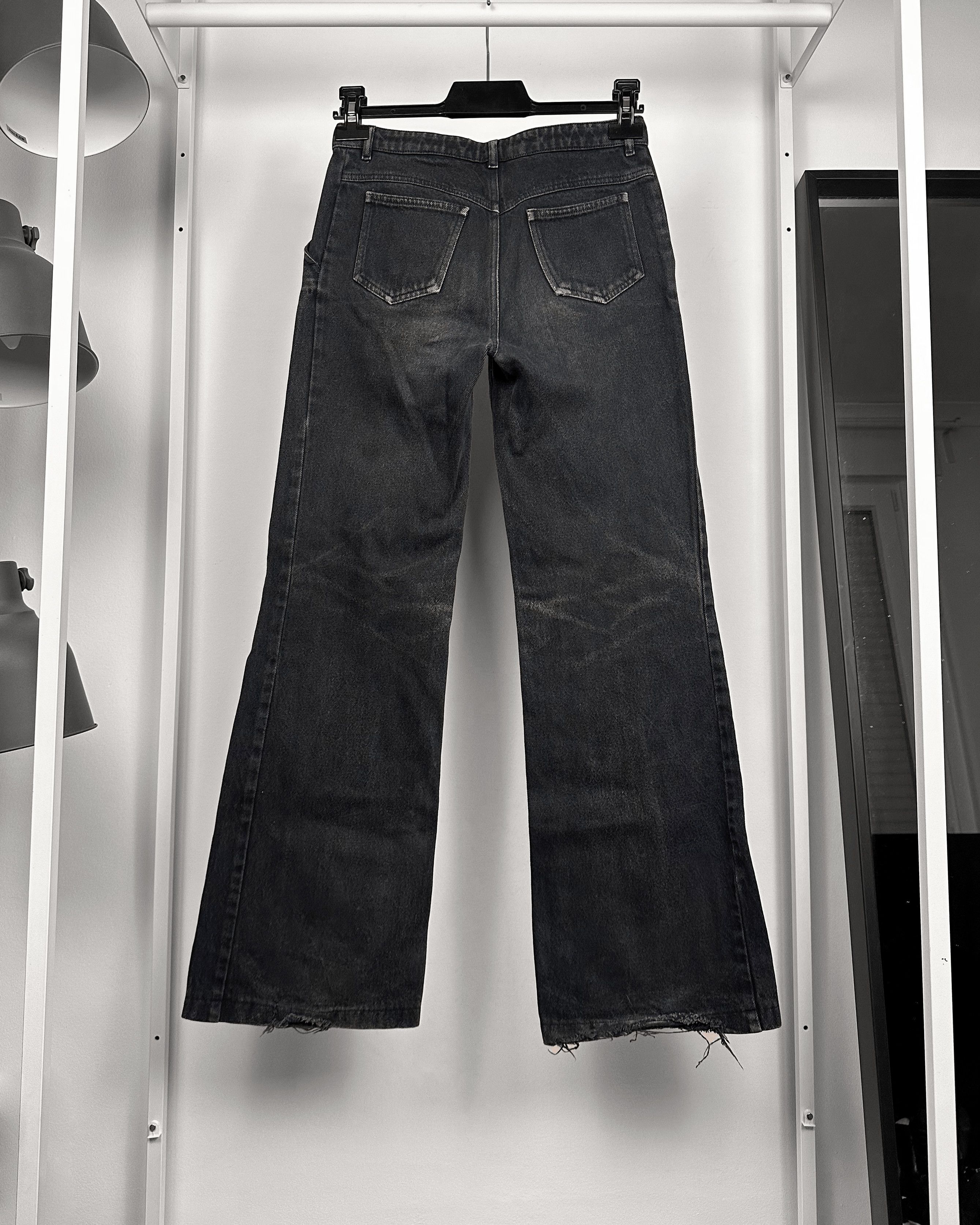 Balenciaga Balenciaga Paris Bleached Flared Denim Size US 27 - 2 Thumbnail