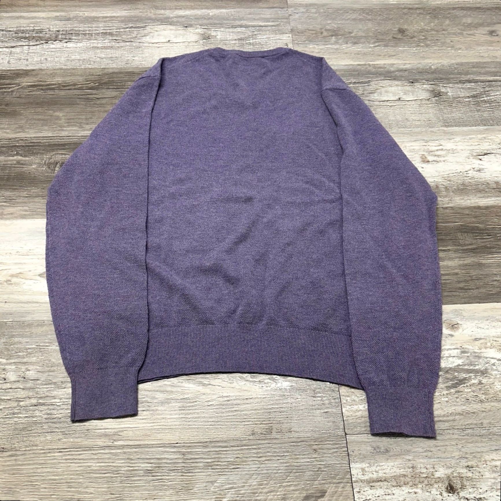 Polo Ralph Lauren VINTAGE Polo Ralph Lauren Purple Mens XL Mini Pony Cashmere Knit Sweater Size US XL / EU 56 / 4 - 3 Thumbnail