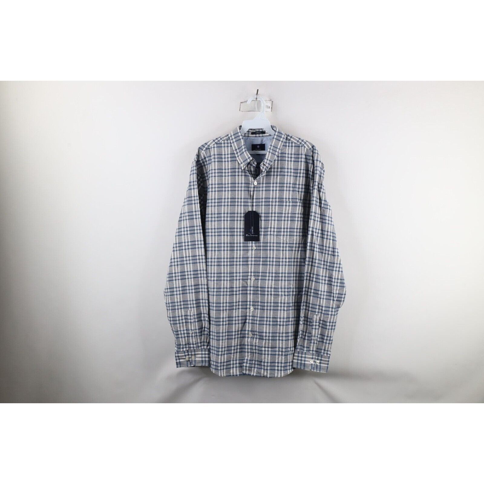 Ben Sherman New Ben Sherman Stretch Long Sleeve Collared Button Shirt Size US L / EU 52-54 / 3 - 1 Thumbnail