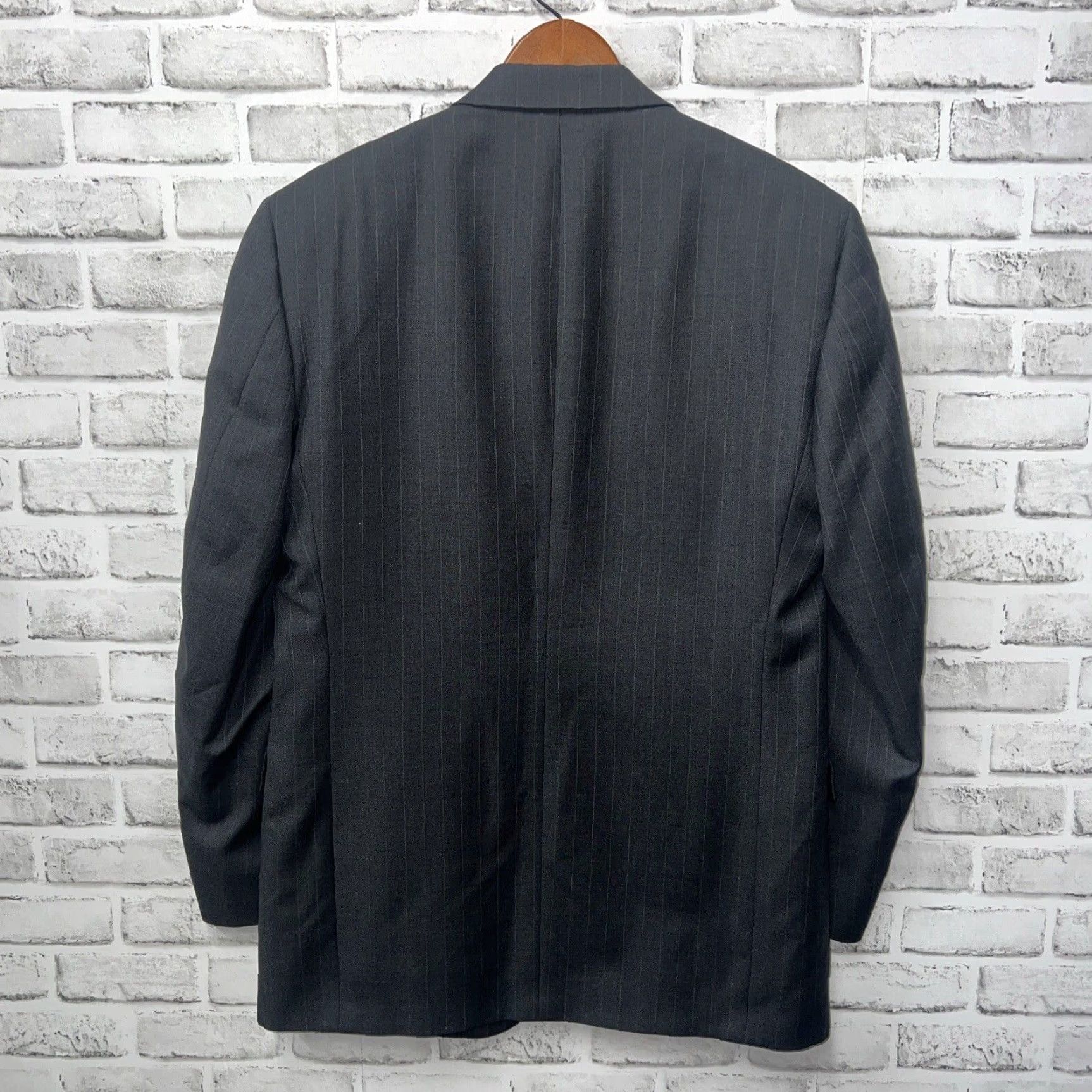 Hart Schaffner Marx VINTAGE Hart Schaffner Marx Wool Striped Sport Coat Mens 40L Gray Size US XXS / EU 40 - 4 Thumbnail