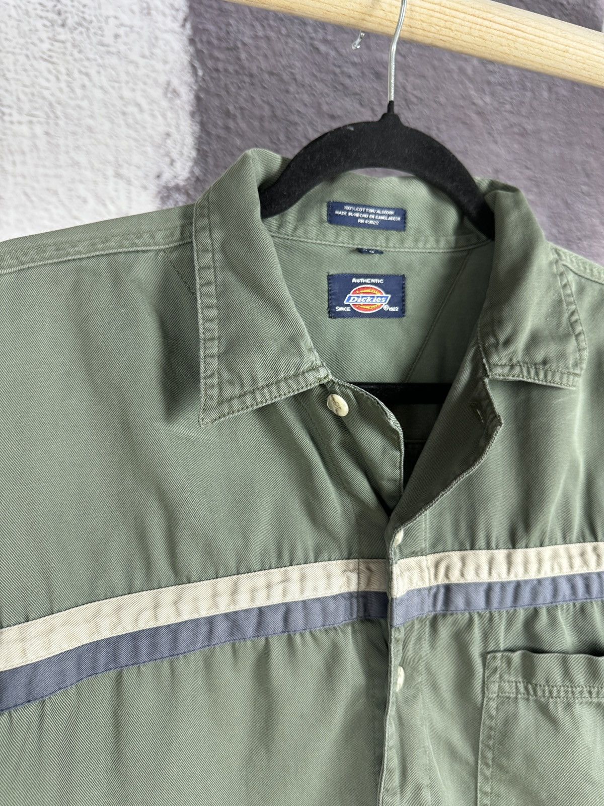 Dickies × Vintage Dickies vintage rare logo workwear short sleeve shirt chore Size US L / EU 52-54 / 3 - 7 Thumbnail